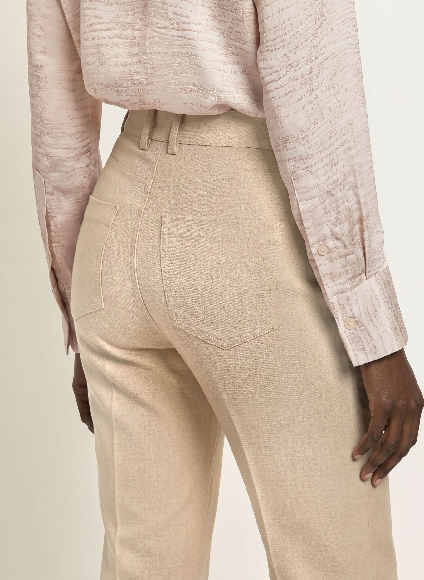 REISS Bootcut broek SOFIA: 03 NEUTRAL