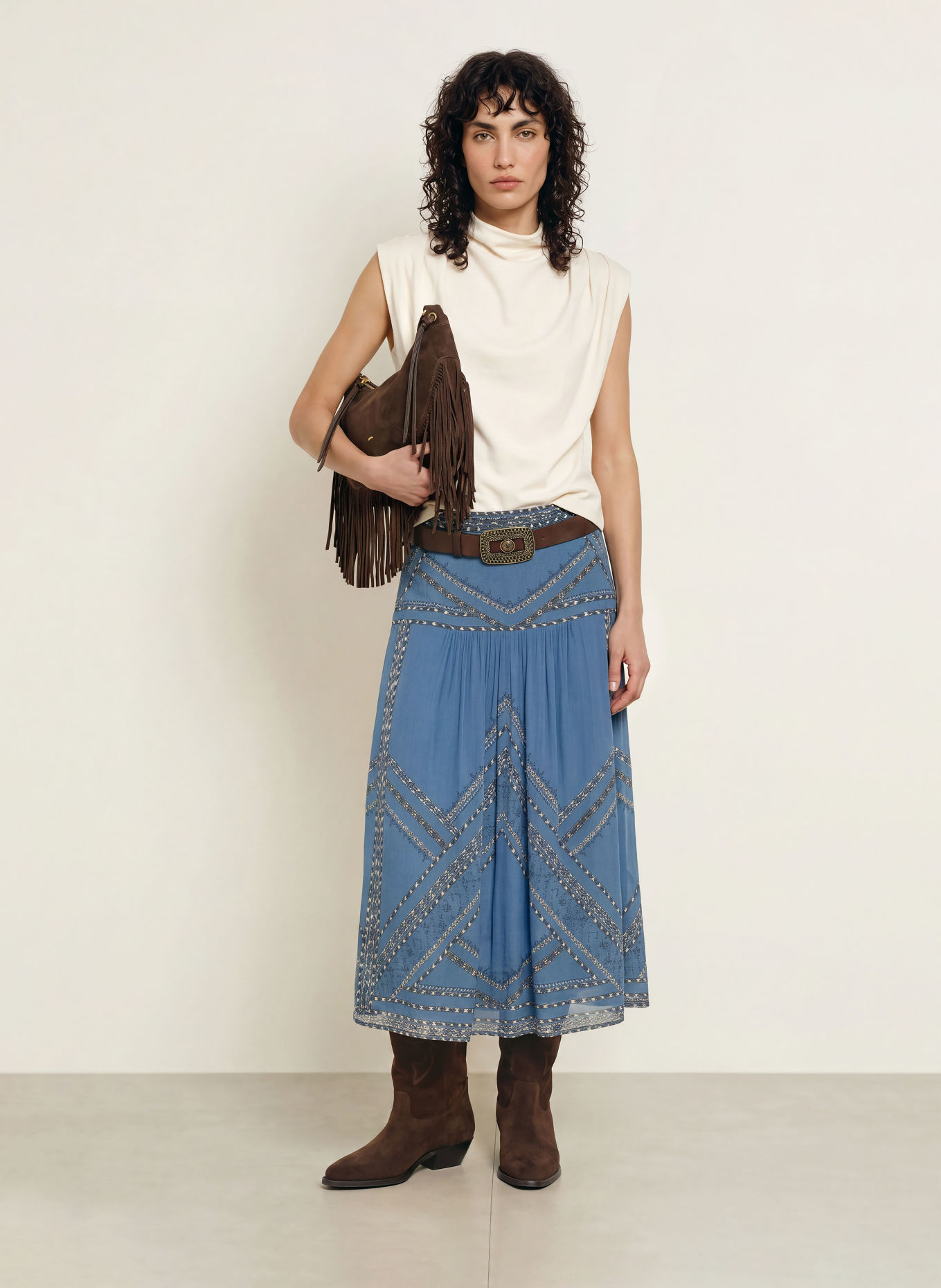 ba&sh Rock PEARL: BLAUGRAU / BEIGE / PETROL