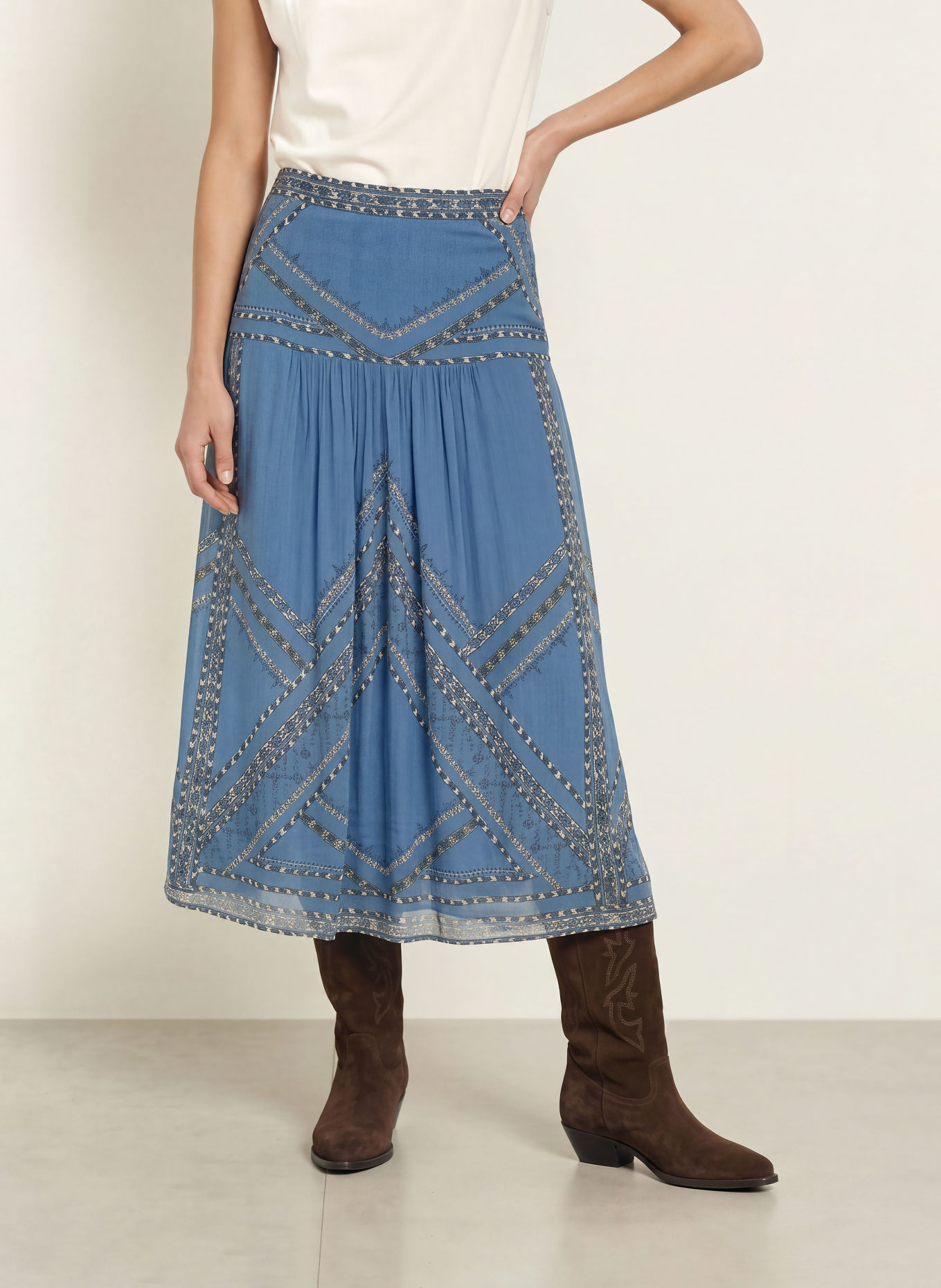 ba&sh Rock PEARL: BLAUGRAU / BEIGE / PETROL