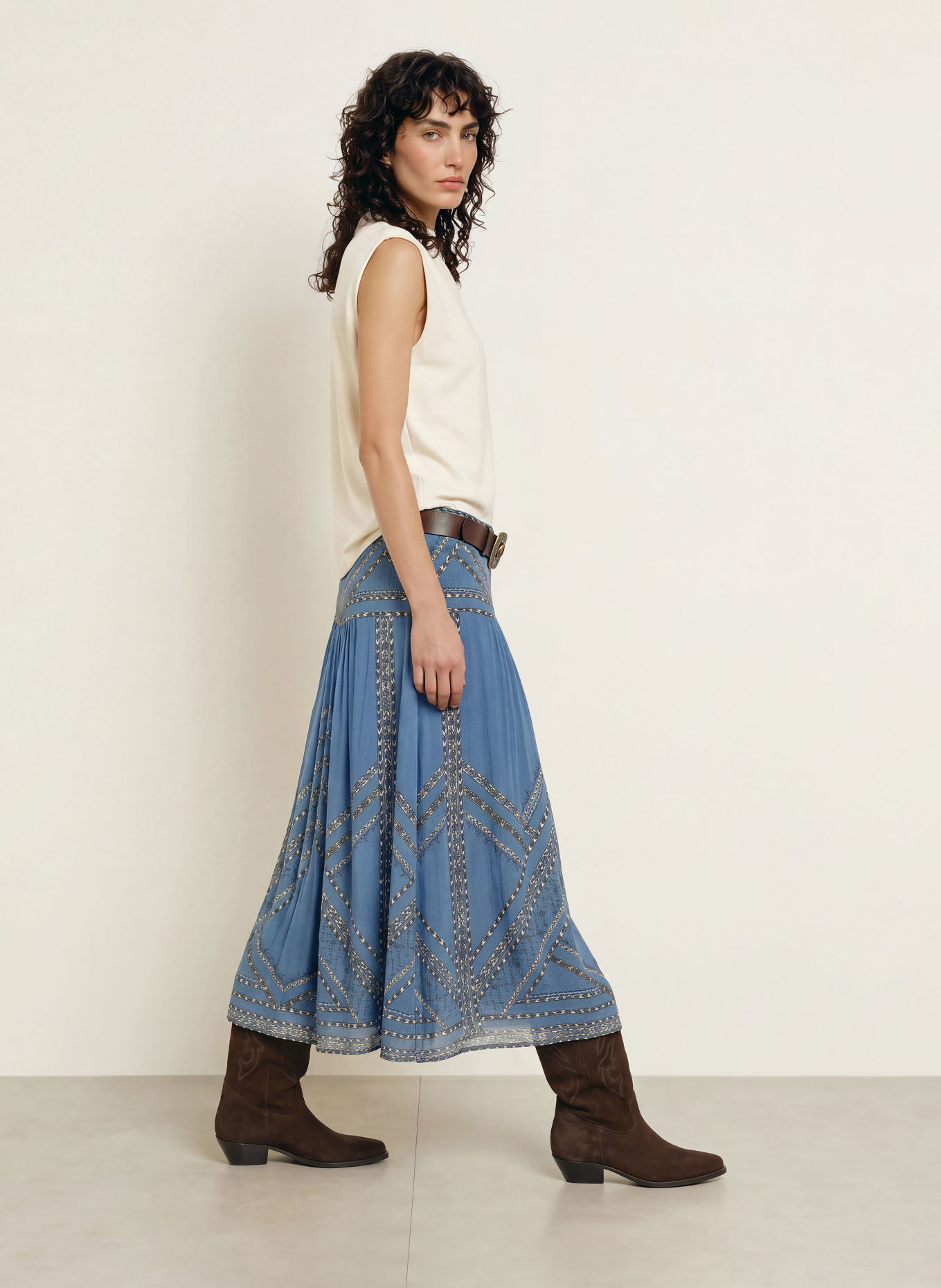 ba&sh Rock PEARL: BLAUGRAU / BEIGE / PETROL