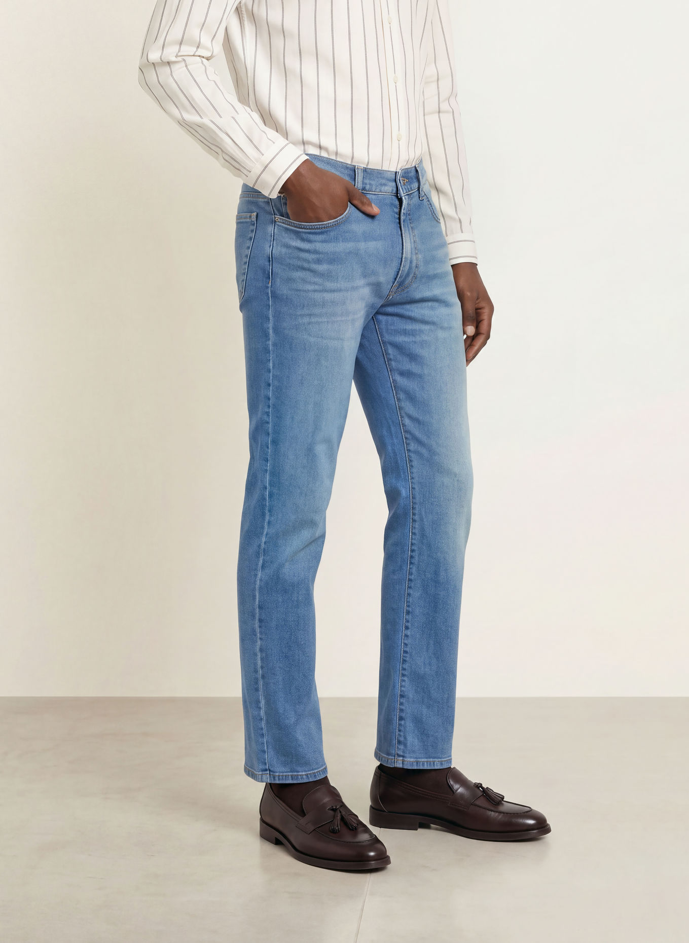 PAUL Džíny PAUL Tapered Fit: 4148 Light Blue