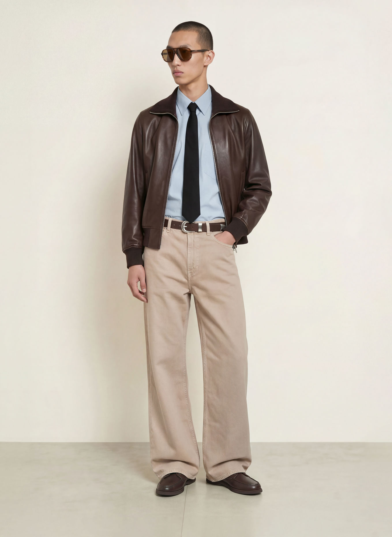 SANDRO Koszula Comfort Fit: SZARONIEBIESKI