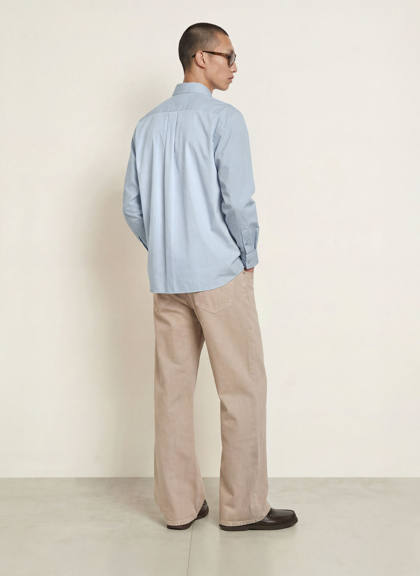 SANDRO Koszula Comfort Fit: SZARONIEBIESKI