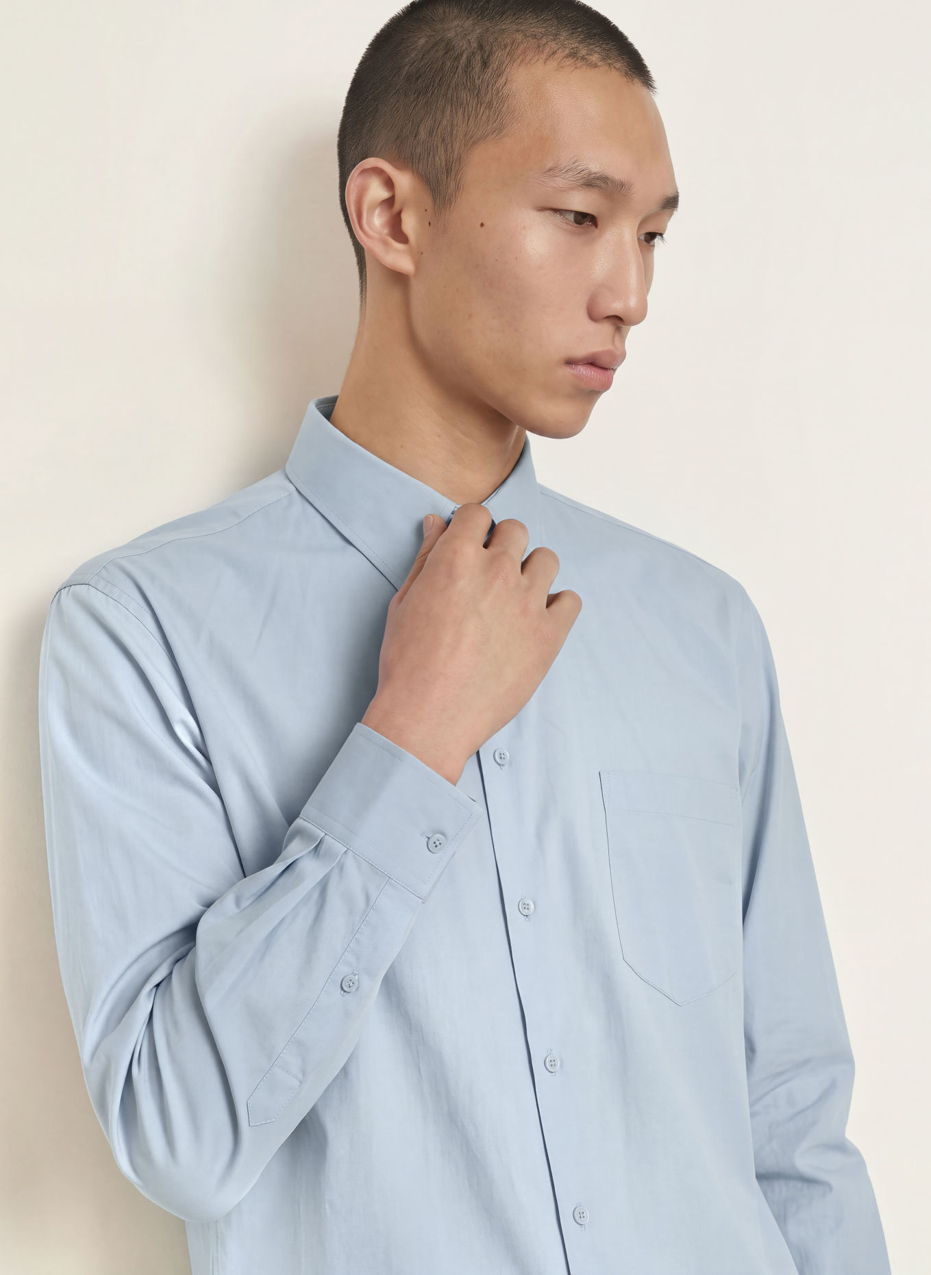 SANDRO Koszula Comfort Fit: SZARONIEBIESKI