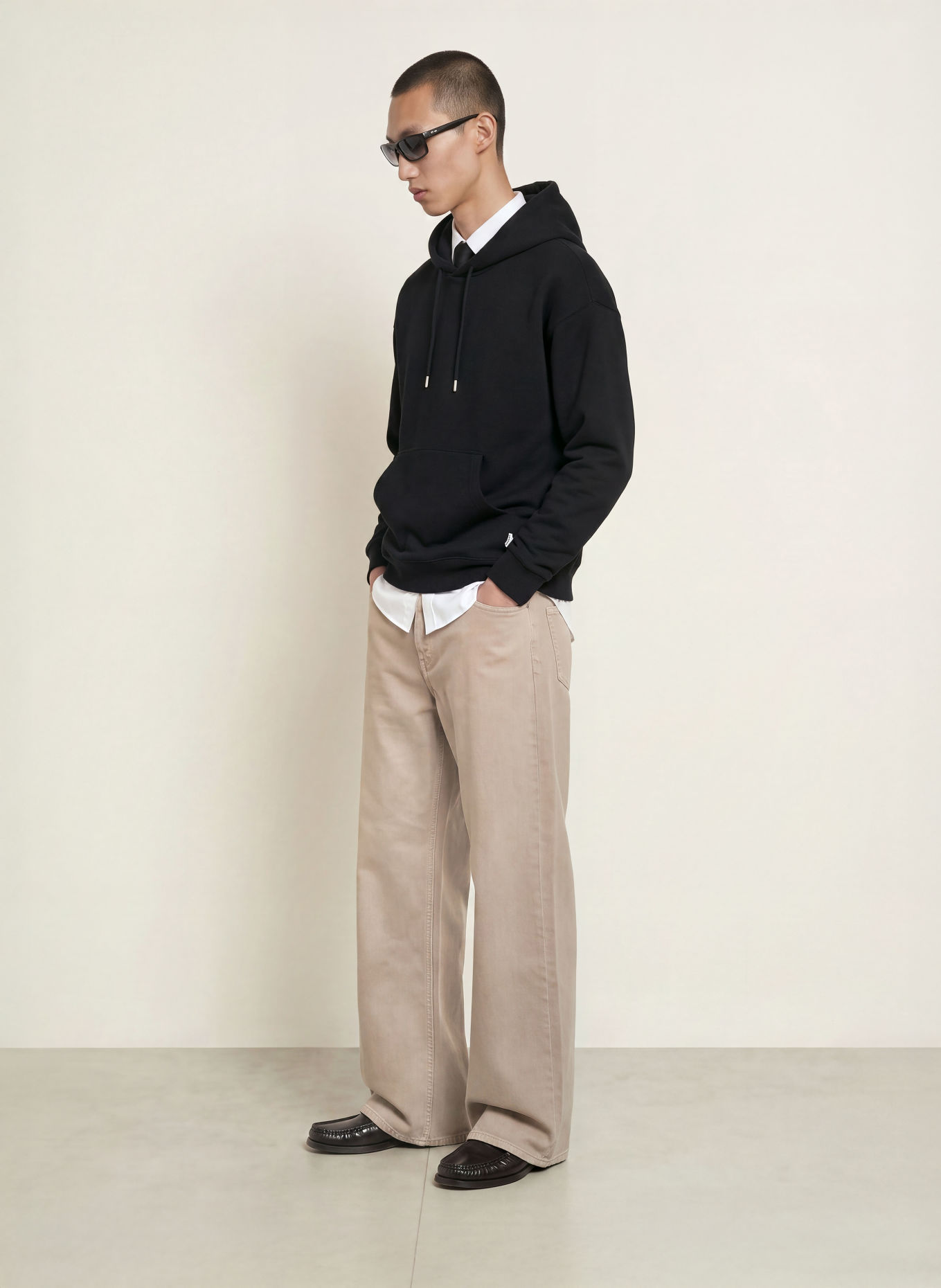 SANDRO Oversized-Hoodie: SCHWARZ