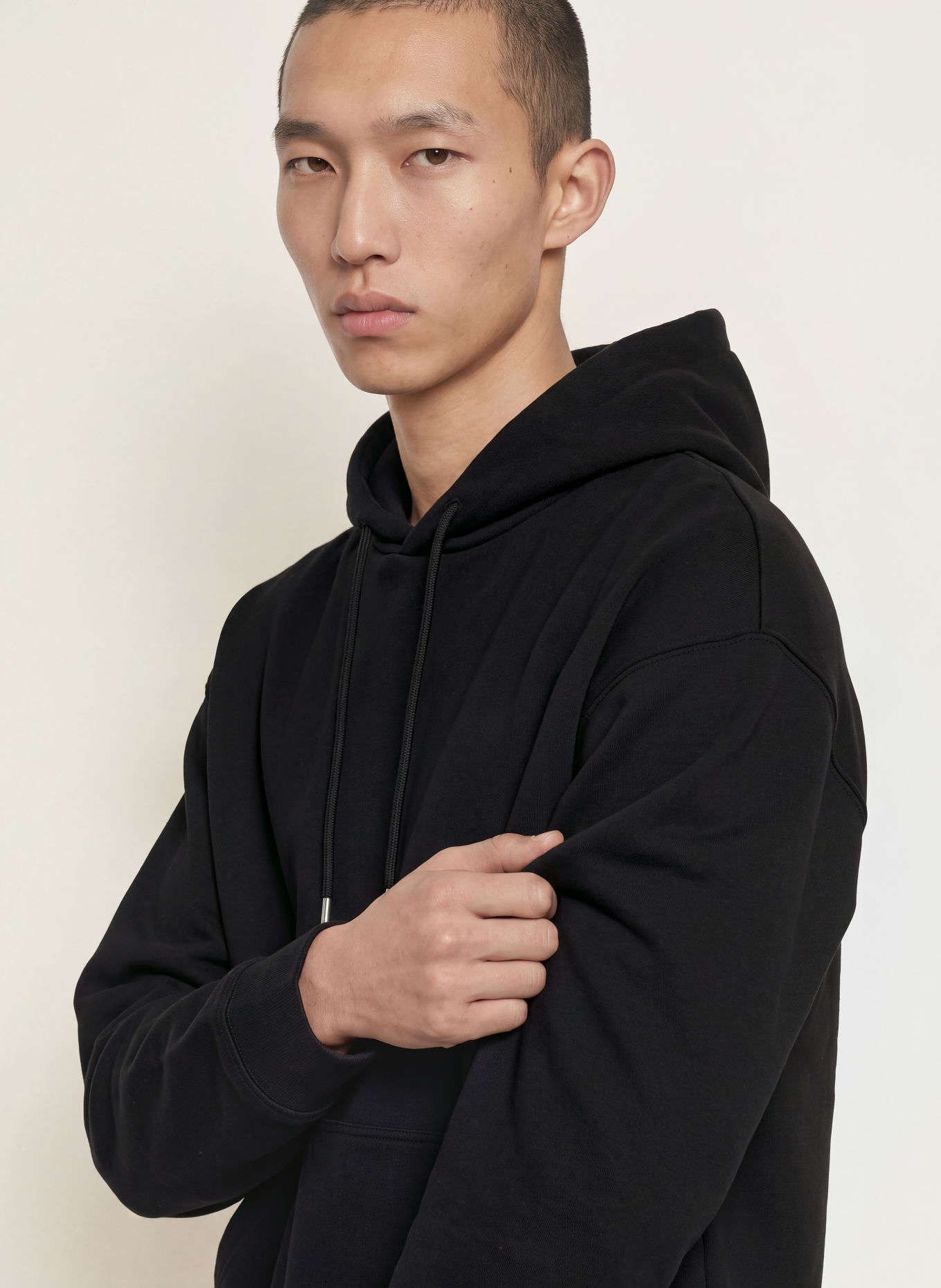 SANDRO Oversized-Hoodie: SCHWARZ