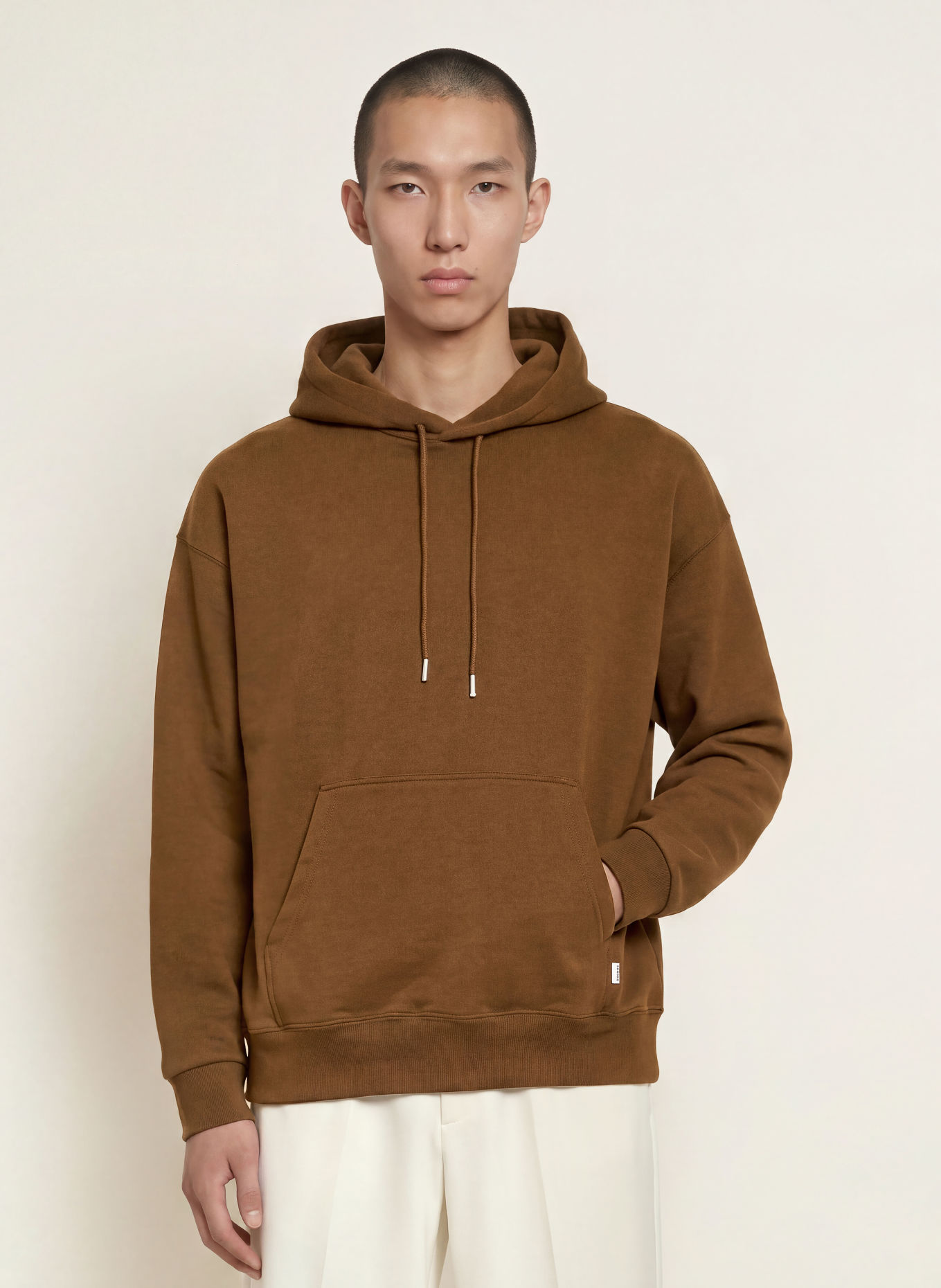 SANDRO Oversized-Hoodie: DUNKELBRAUN