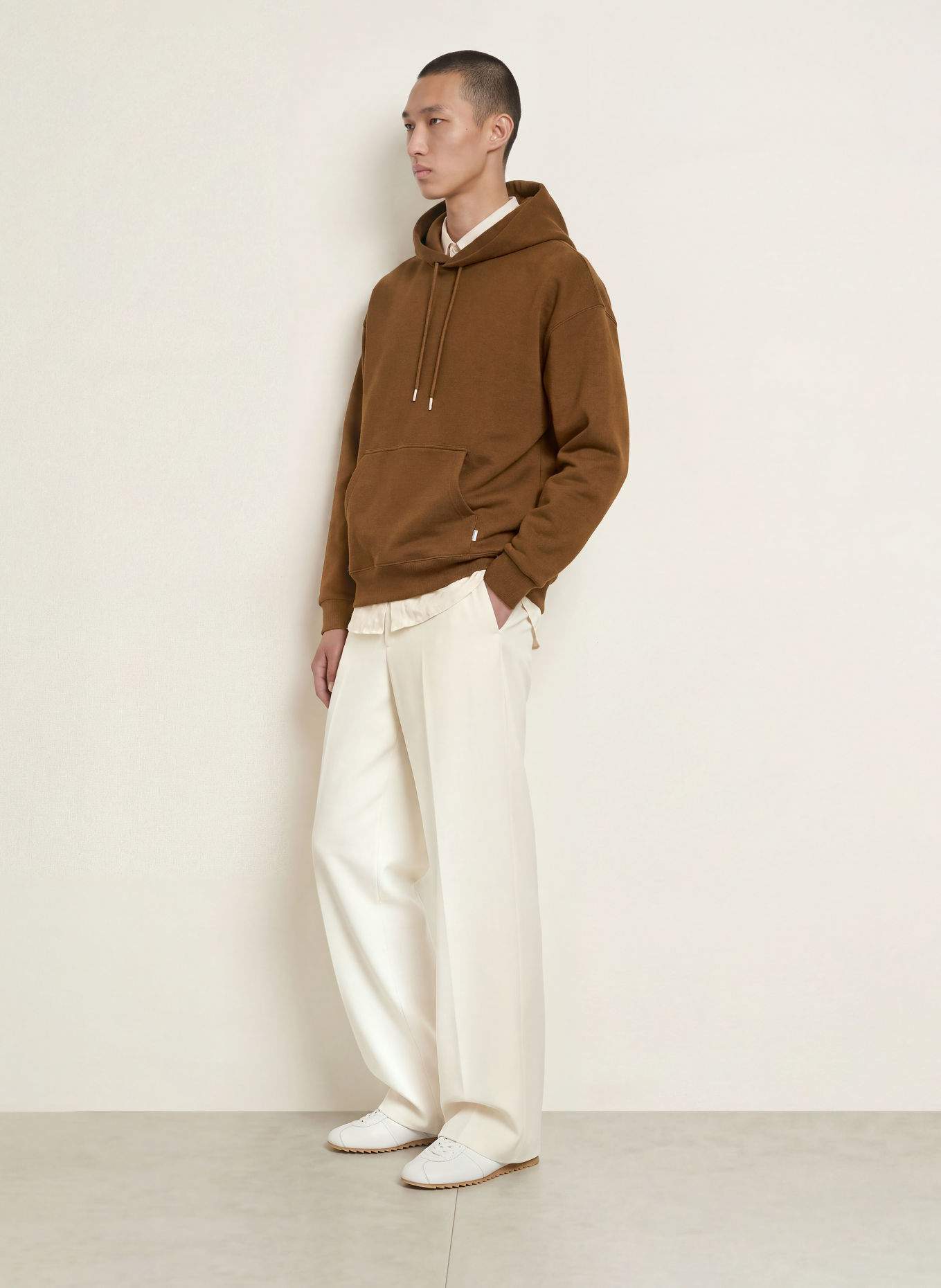 SANDRO Oversized-Hoodie: DUNKELBRAUN