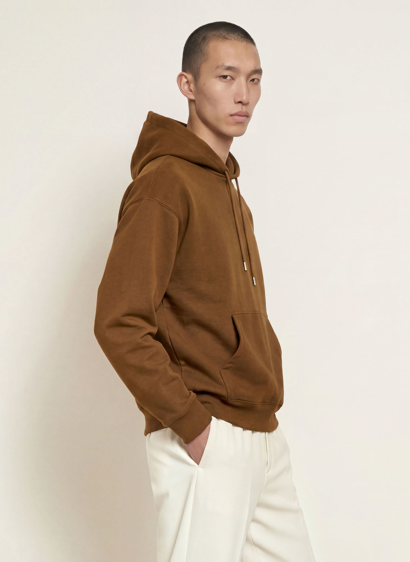 SANDRO Oversized-Hoodie: DUNKELBRAUN