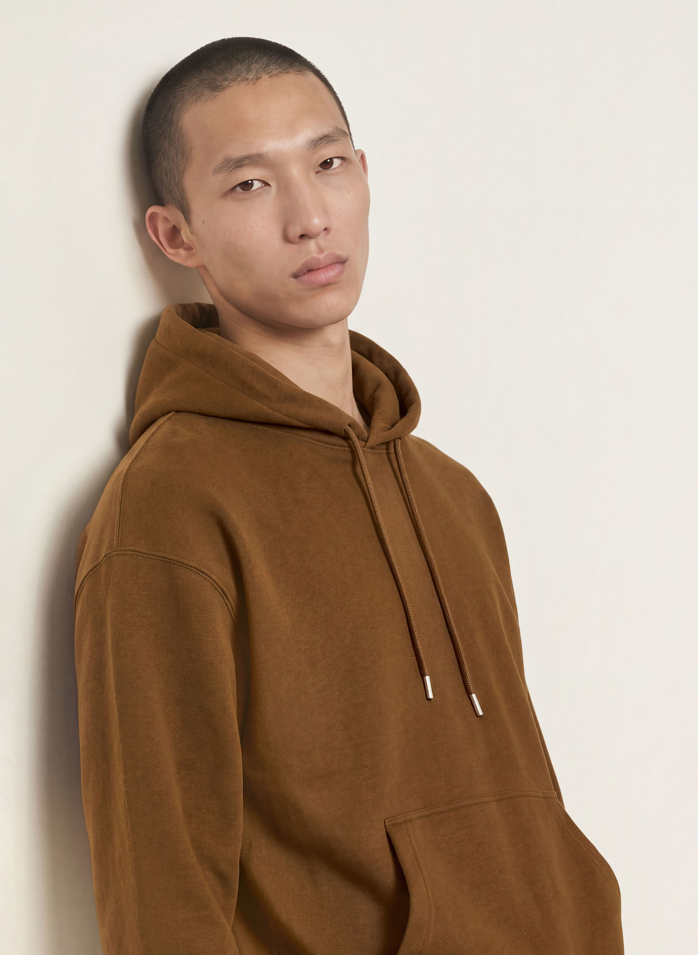 SANDRO Oversized-Hoodie: DUNKELBRAUN