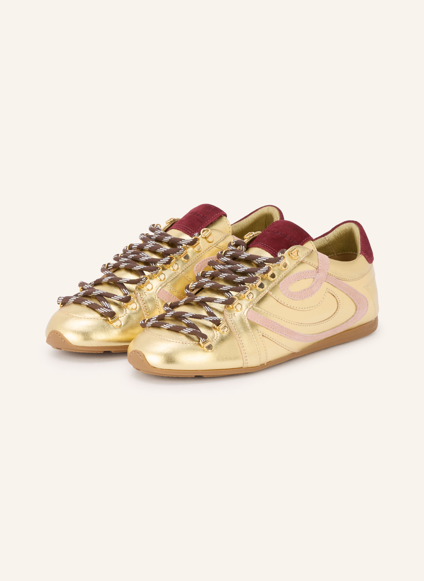 CLAUDIE PIERLOT Sneaker: GOLD / ROSÉ