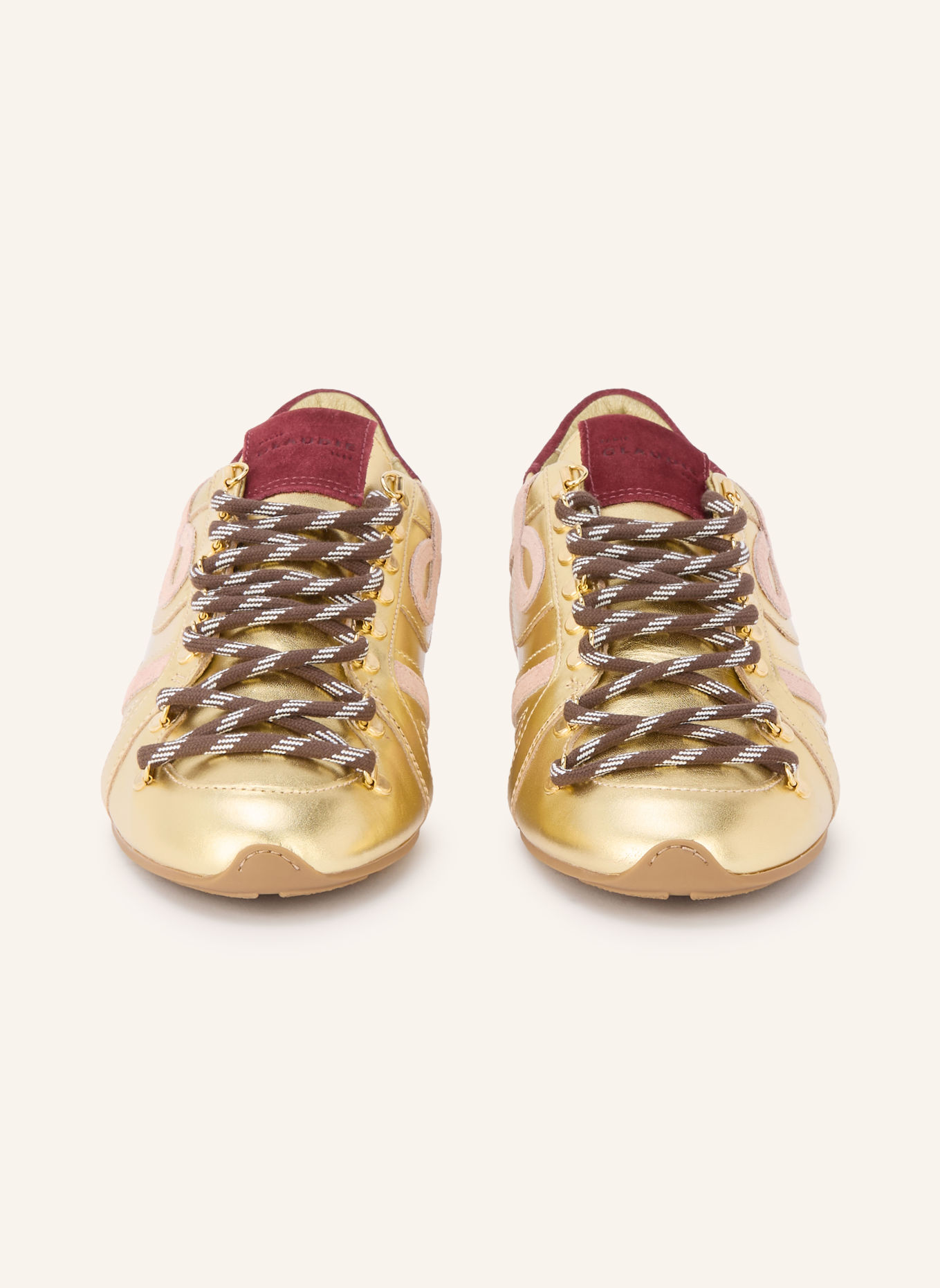 CLAUDIE PIERLOT Sneaker: GOLD / ROSÉ