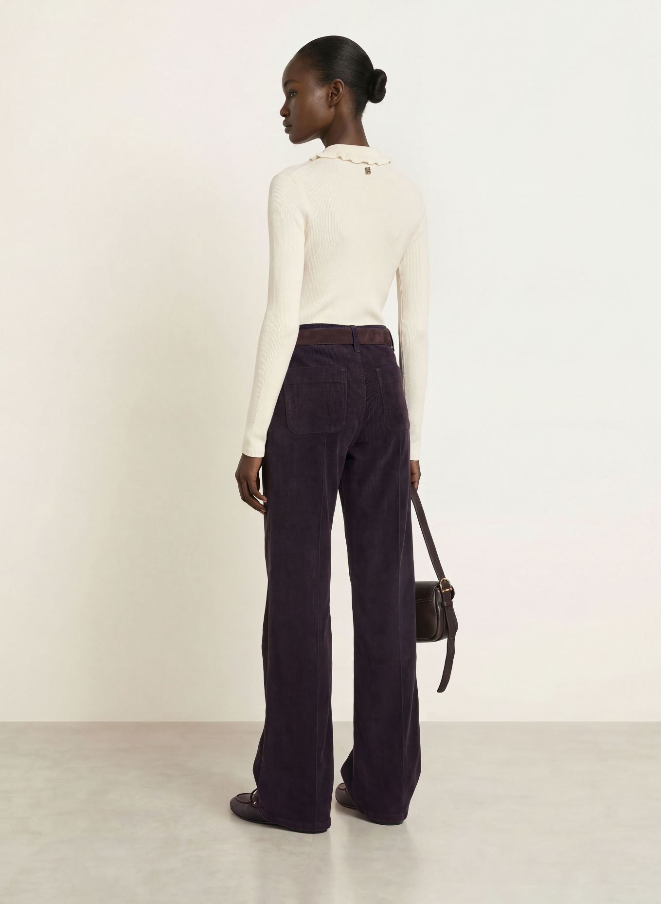 SANDRO Rollkragenpullover: ECRU