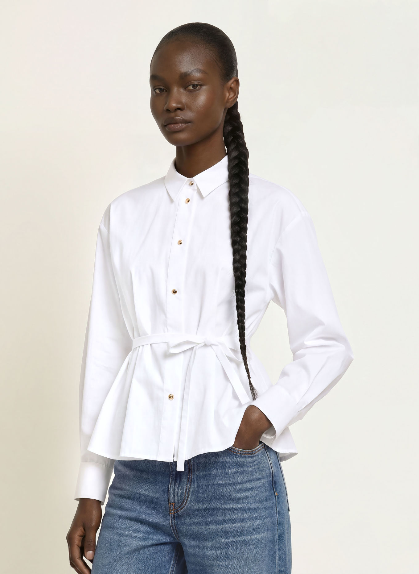 maje Hemdbluse: WEISS