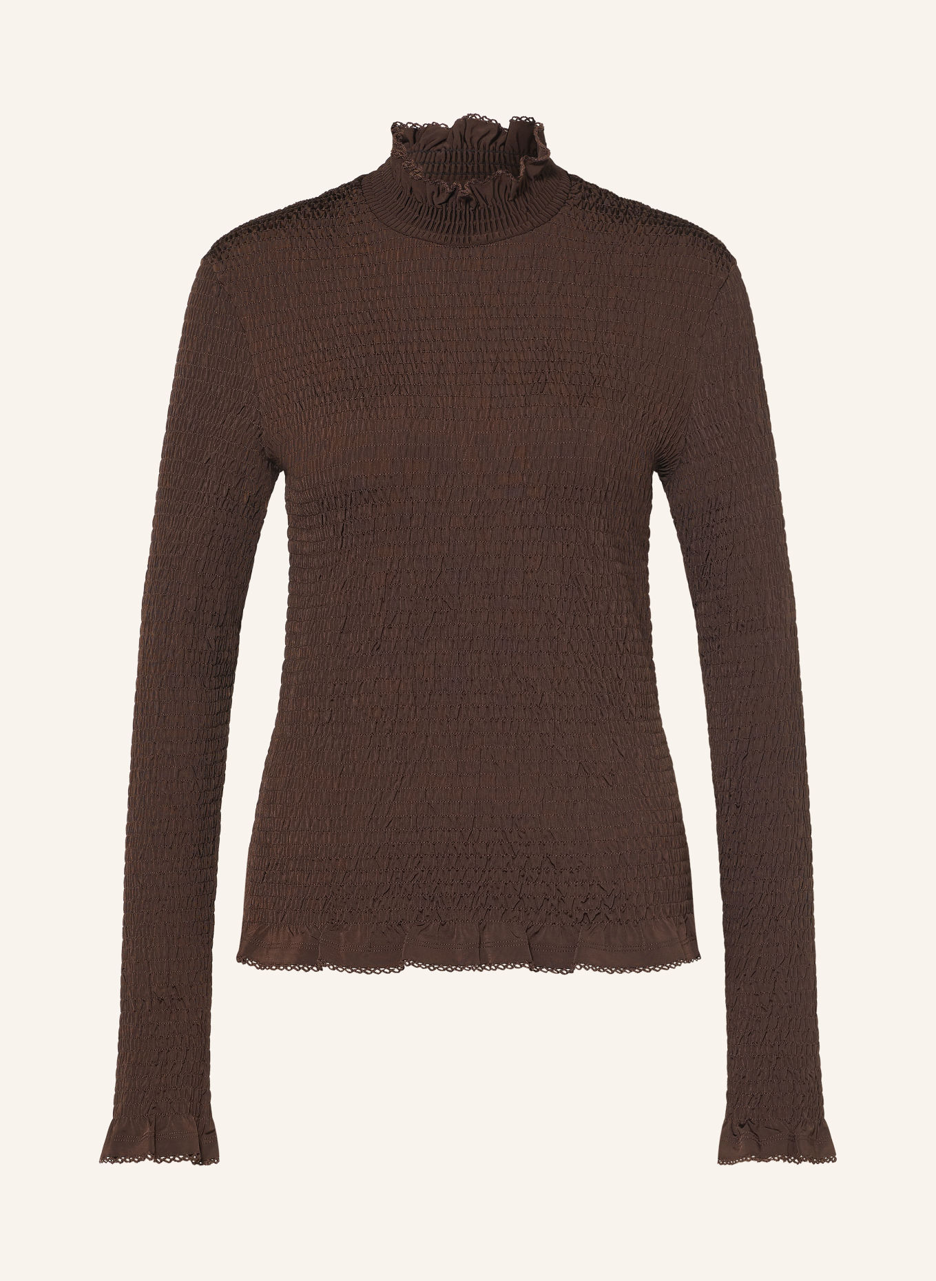 SANDRO Blusenshirt LYA: DUNKELBRAUN