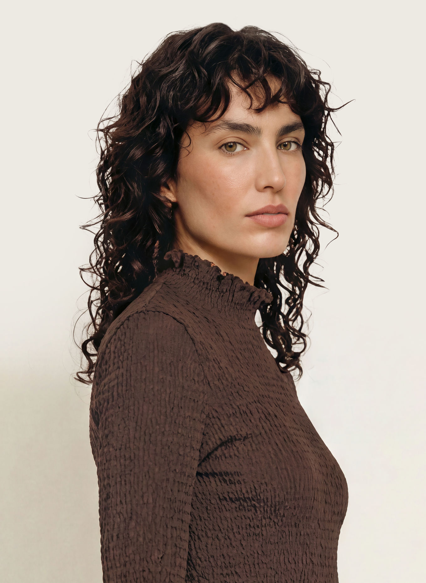 SANDRO Blusenshirt LYA: DUNKELBRAUN