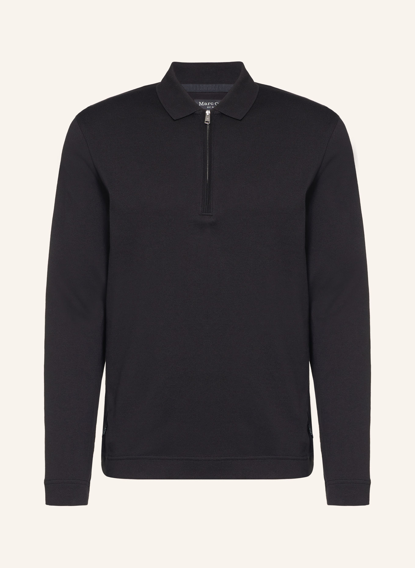Marc O'Polo Jersey-Poloshirt Regular Fit: SCHWARZ