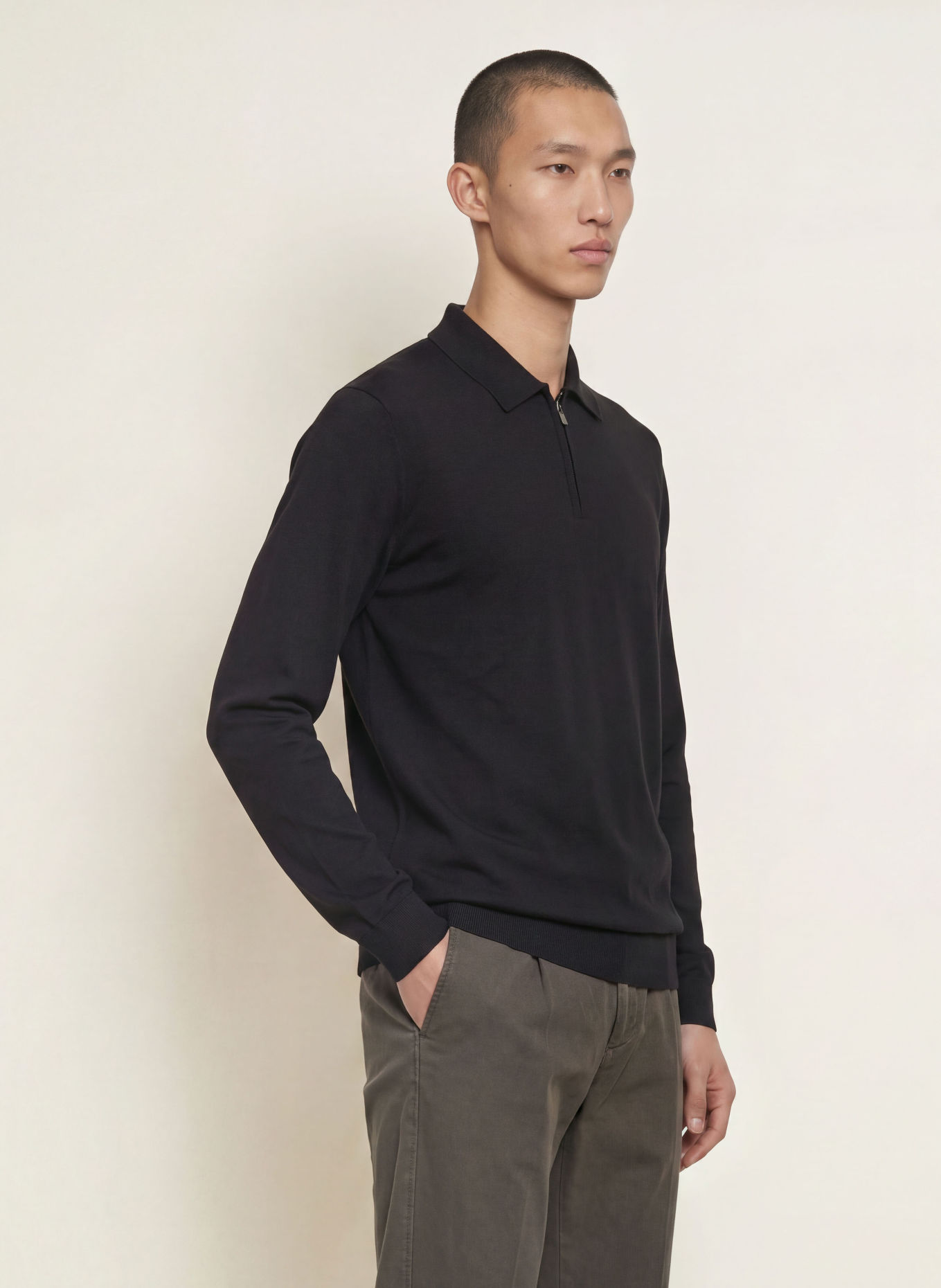 Marc O'Polo Jersey-Poloshirt Regular Fit: SCHWARZ