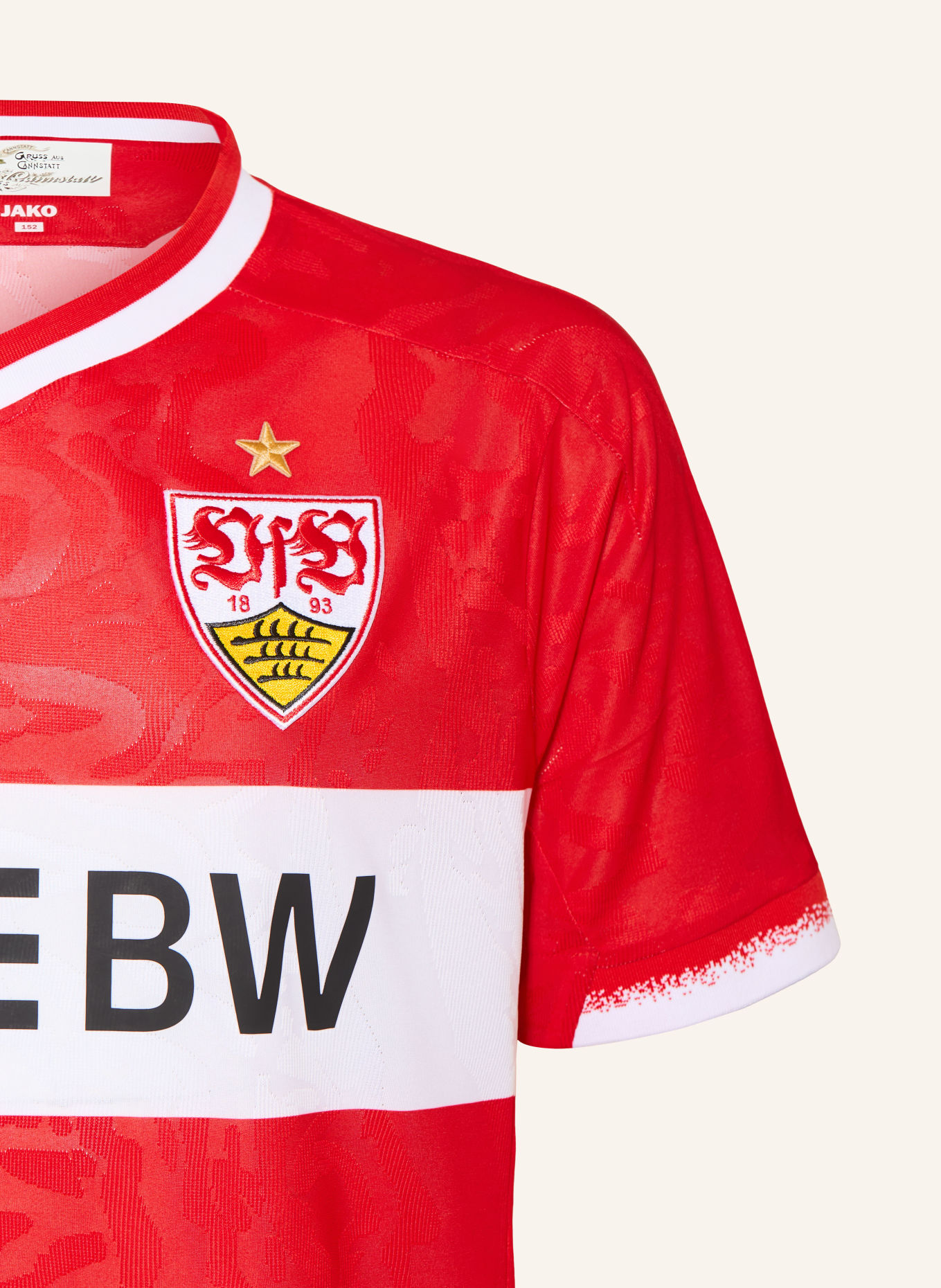 VfB Stuttgart Uittenue: ROOD / WIT / ZWART