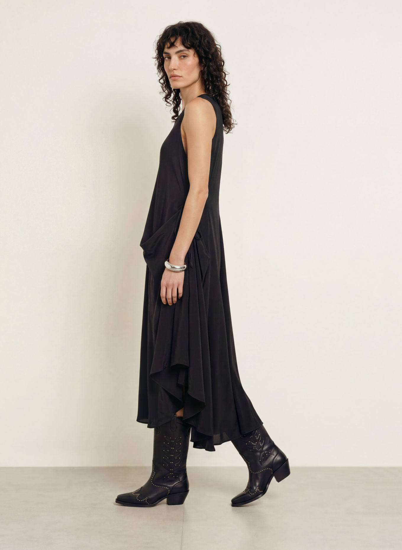 ALLSAINTS Robe SYBIL: NOIR
