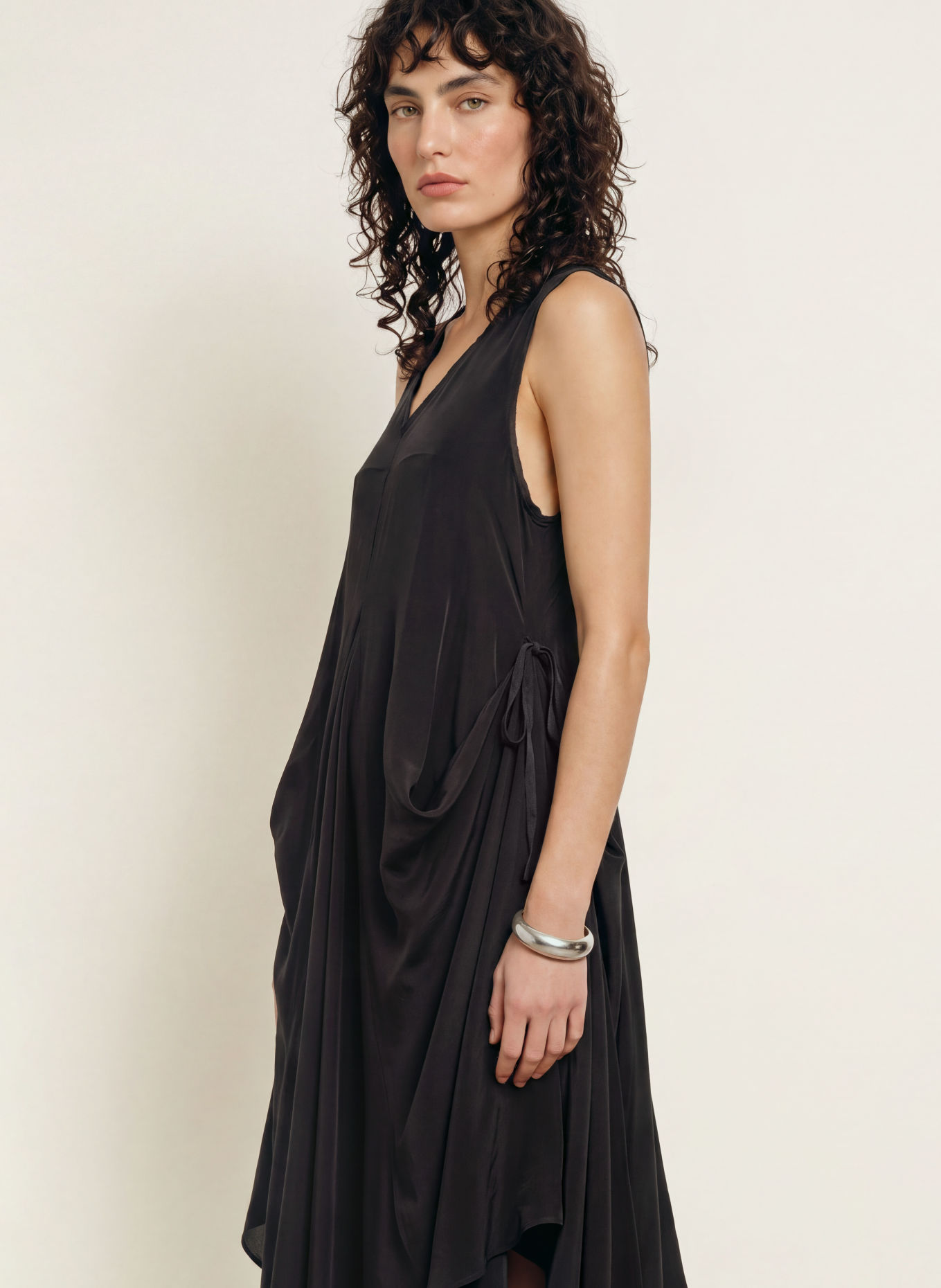 ALLSAINTS Robe SYBIL: NOIR