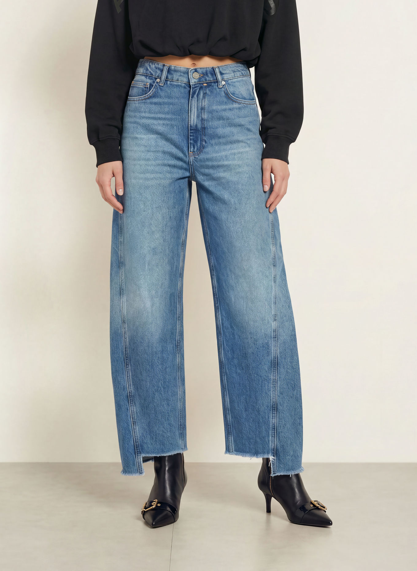 ALLSAINTS Jeansy wide leg FOX: 2999 Vintage Indigo