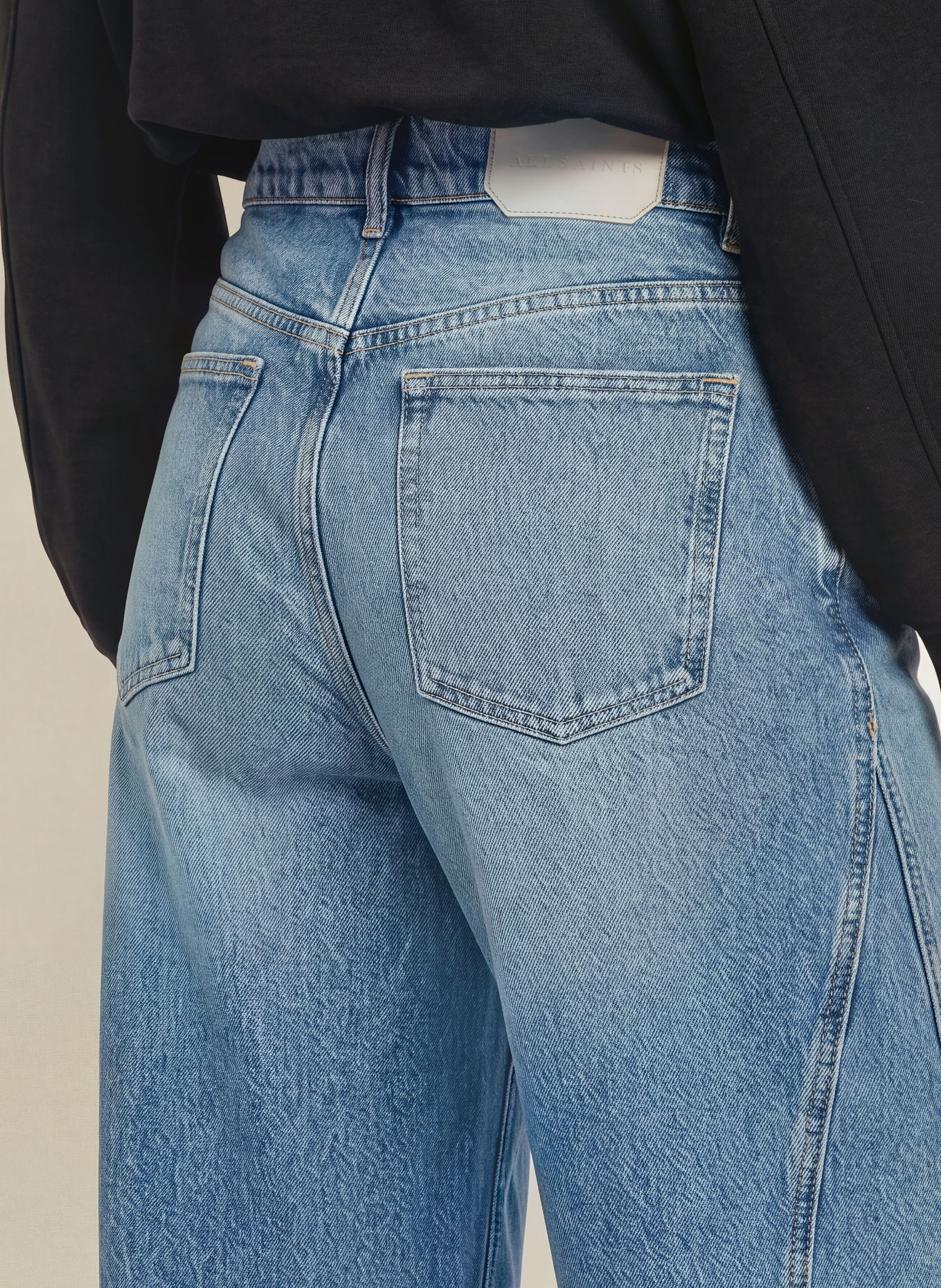 ALLSAINTS Jeansy wide leg FOX: 2999 Vintage Indigo