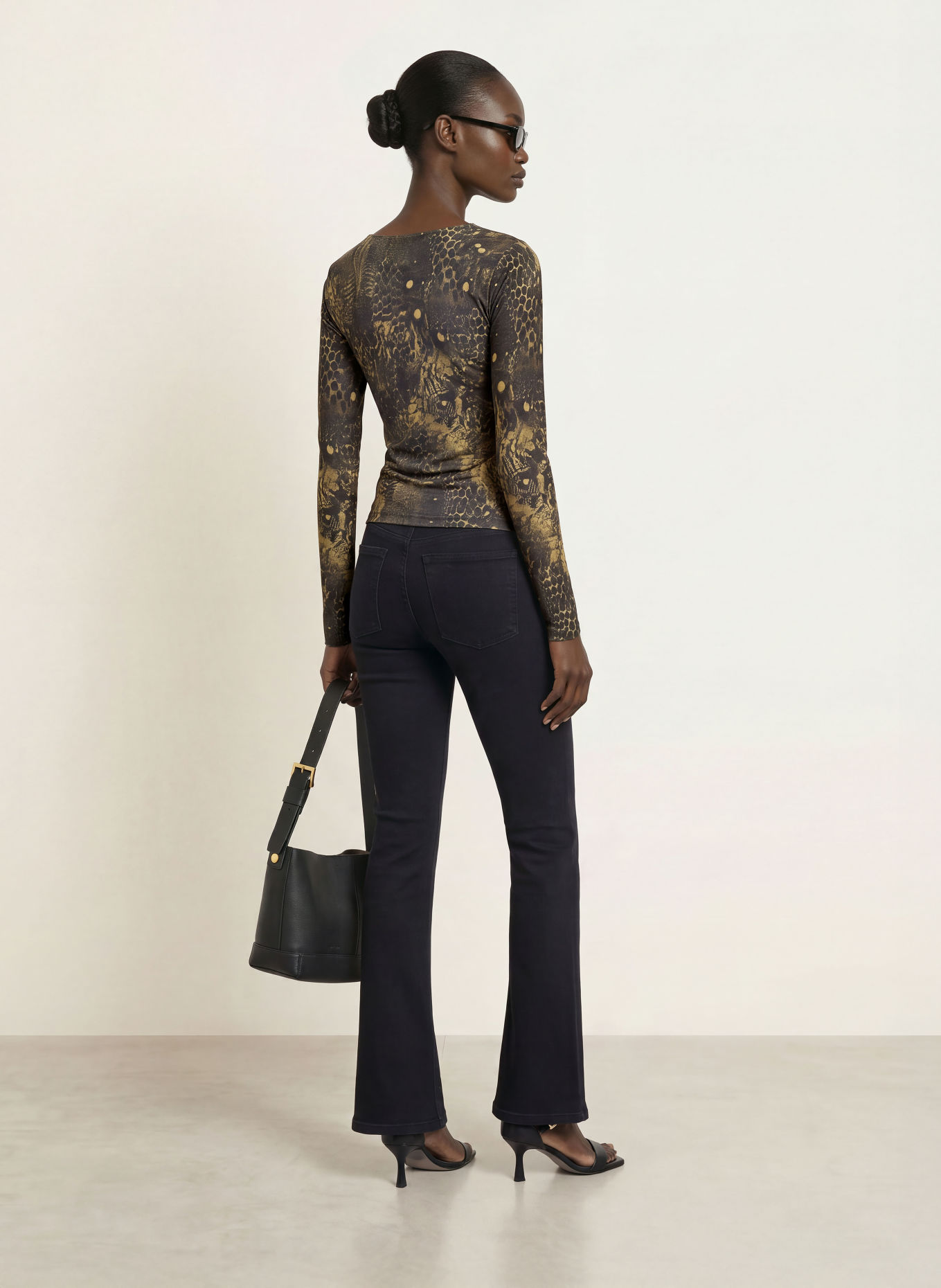 ALLSAINTS Longsleeve HALLIE: KHAKI