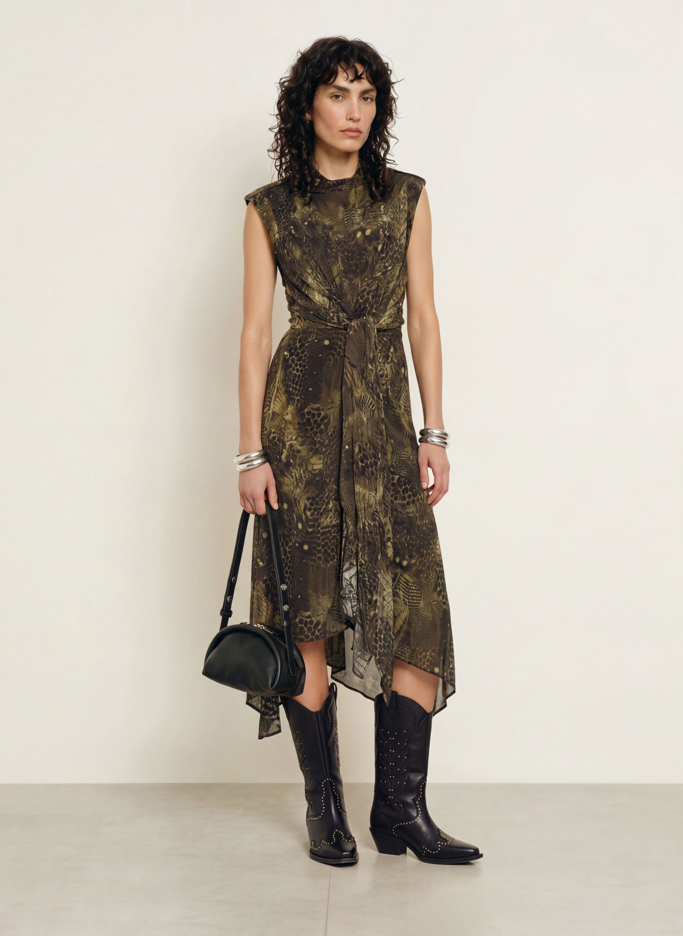ALLSAINTS Robe PERSIA: KAKI