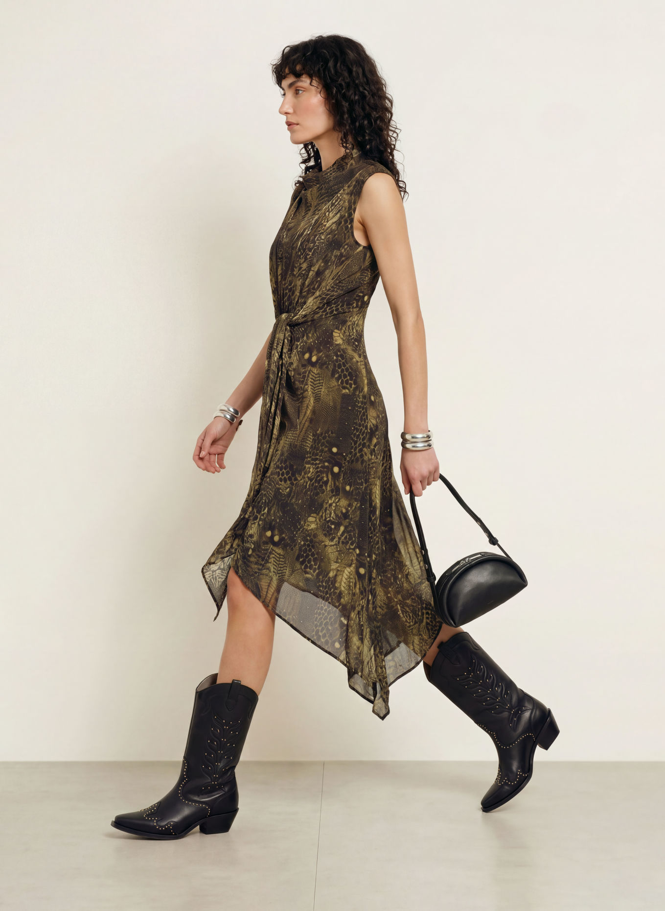 ALLSAINTS Robe PERSIA: KAKI