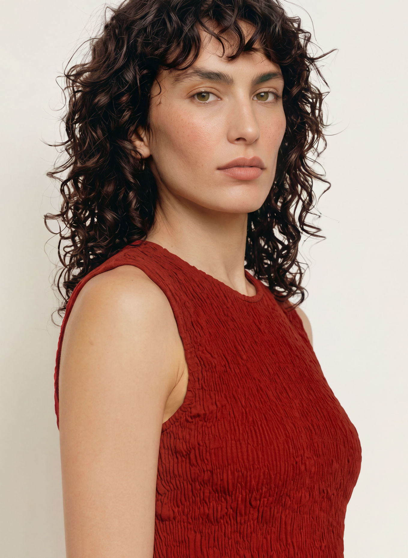 ALLSAINTS LUNA Jersey Dress: DARK RED