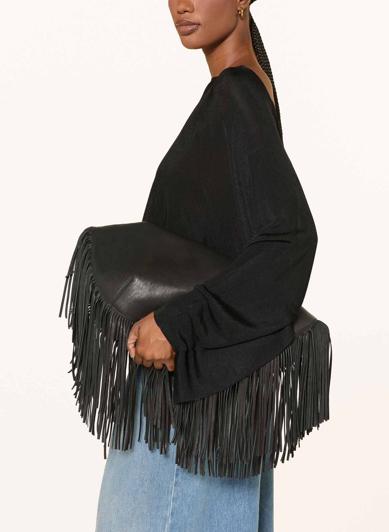 ba&sh Pullover SARRA: SCHWARZ / GOLD