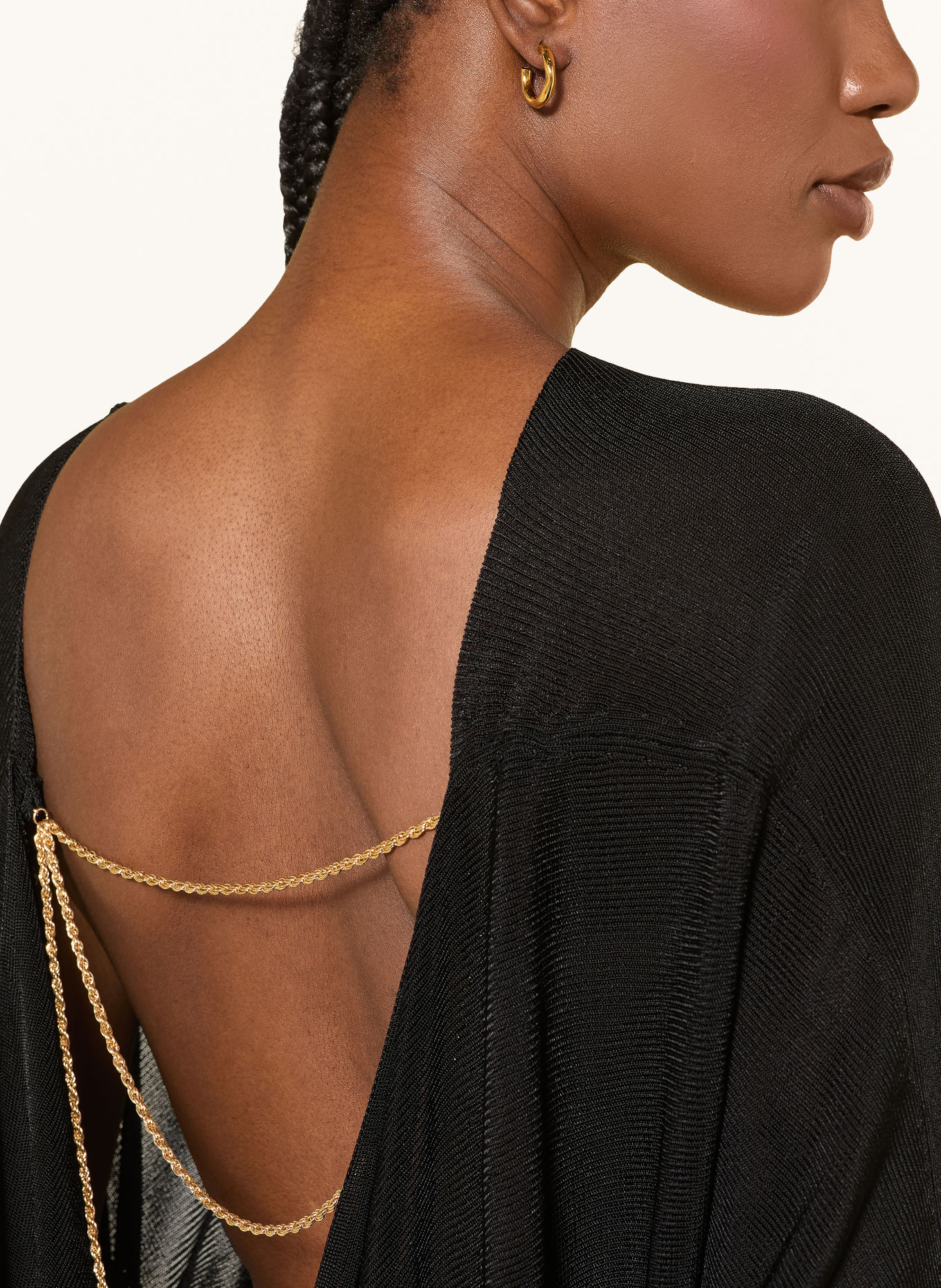 ba&sh Pullover SARRA: SCHWARZ / GOLD