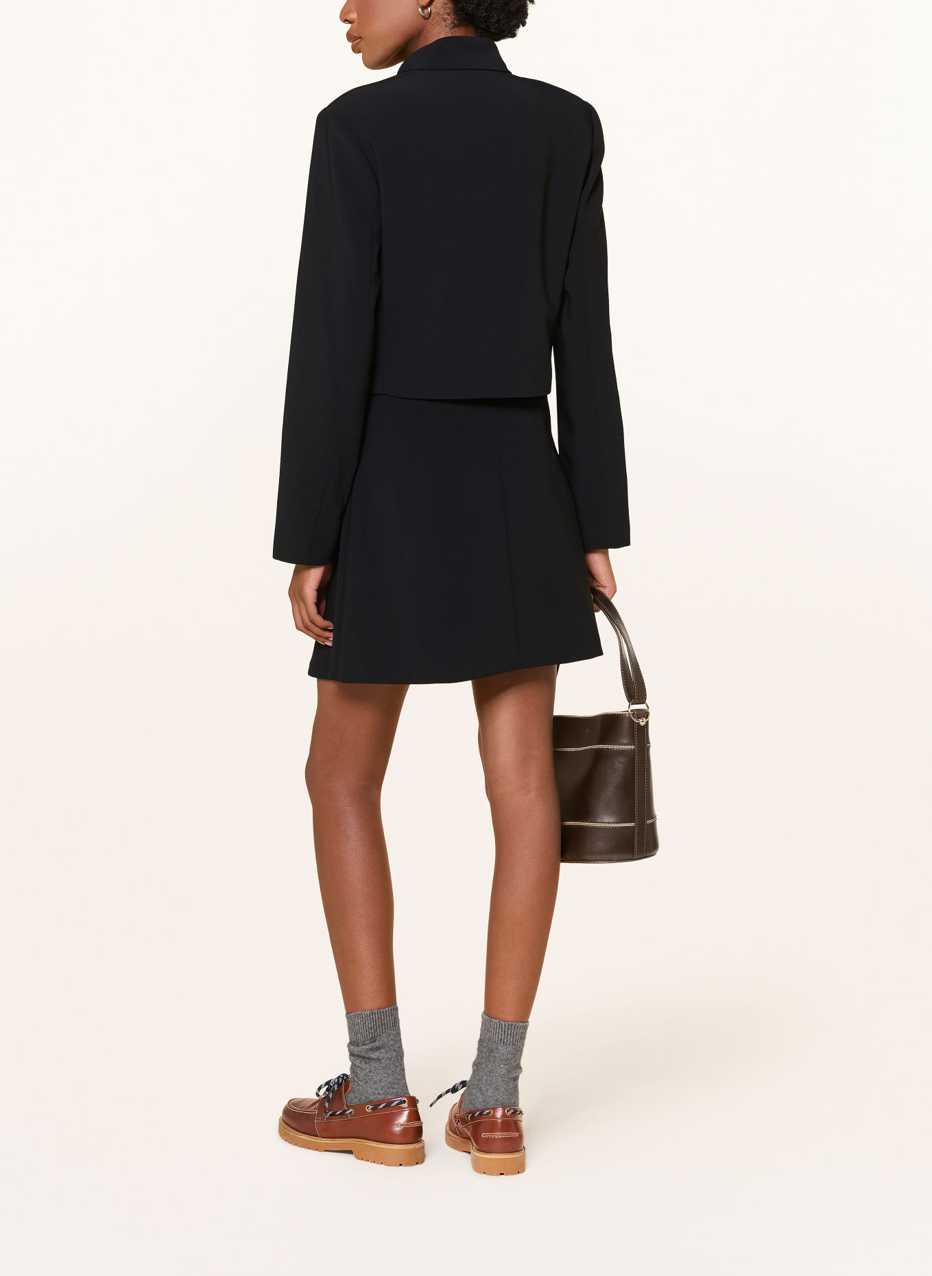 CLAUDIE PIERLOT Blazer mit abnehmbarem Kragen: SCHWARZ