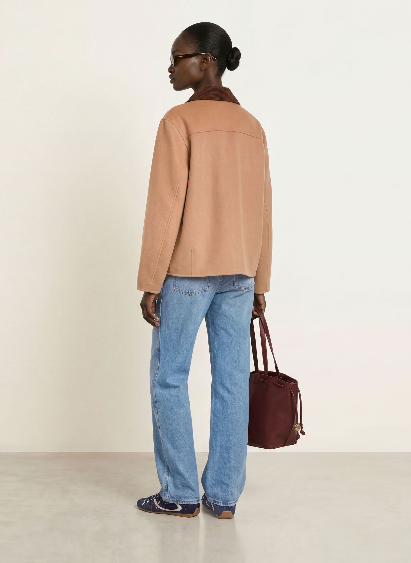 CLAUDIE PIERLOT Jacke: BEIGE / DUNKELBRAUN