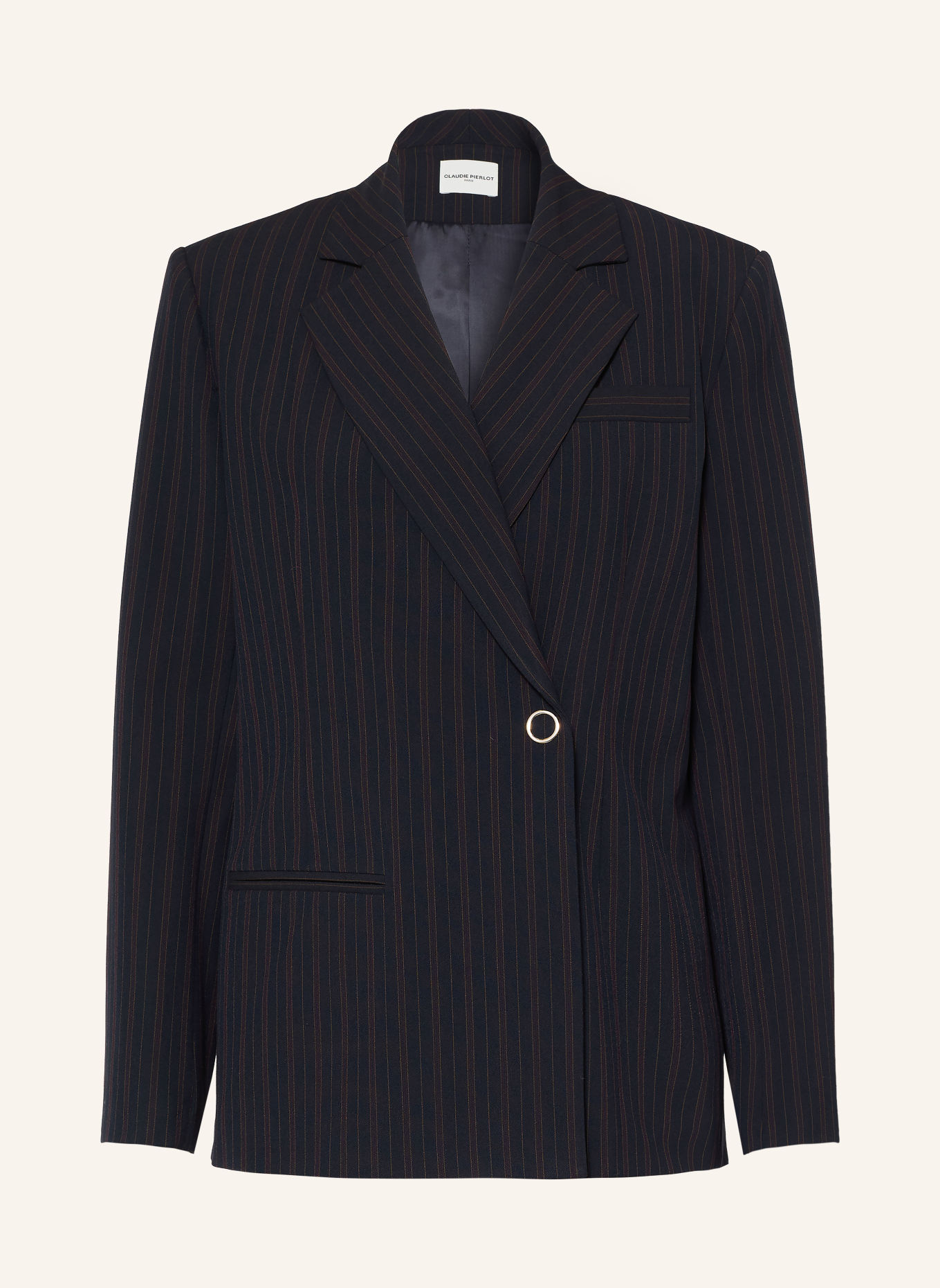CLAUDIE PIERLOT Blazer: DUNKELBLAU / DUNKELROT / DUNKELGELB