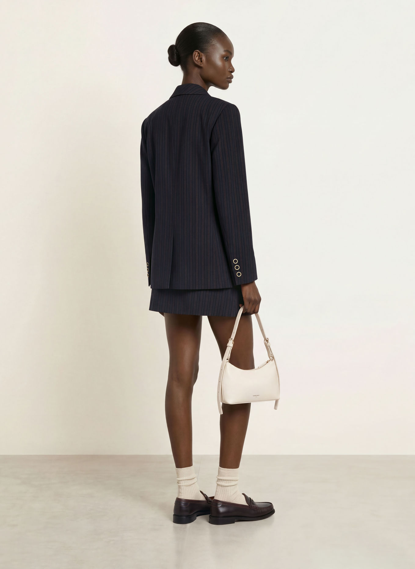 CLAUDIE PIERLOT Blazer: DUNKELBLAU / DUNKELROT / DUNKELGELB
