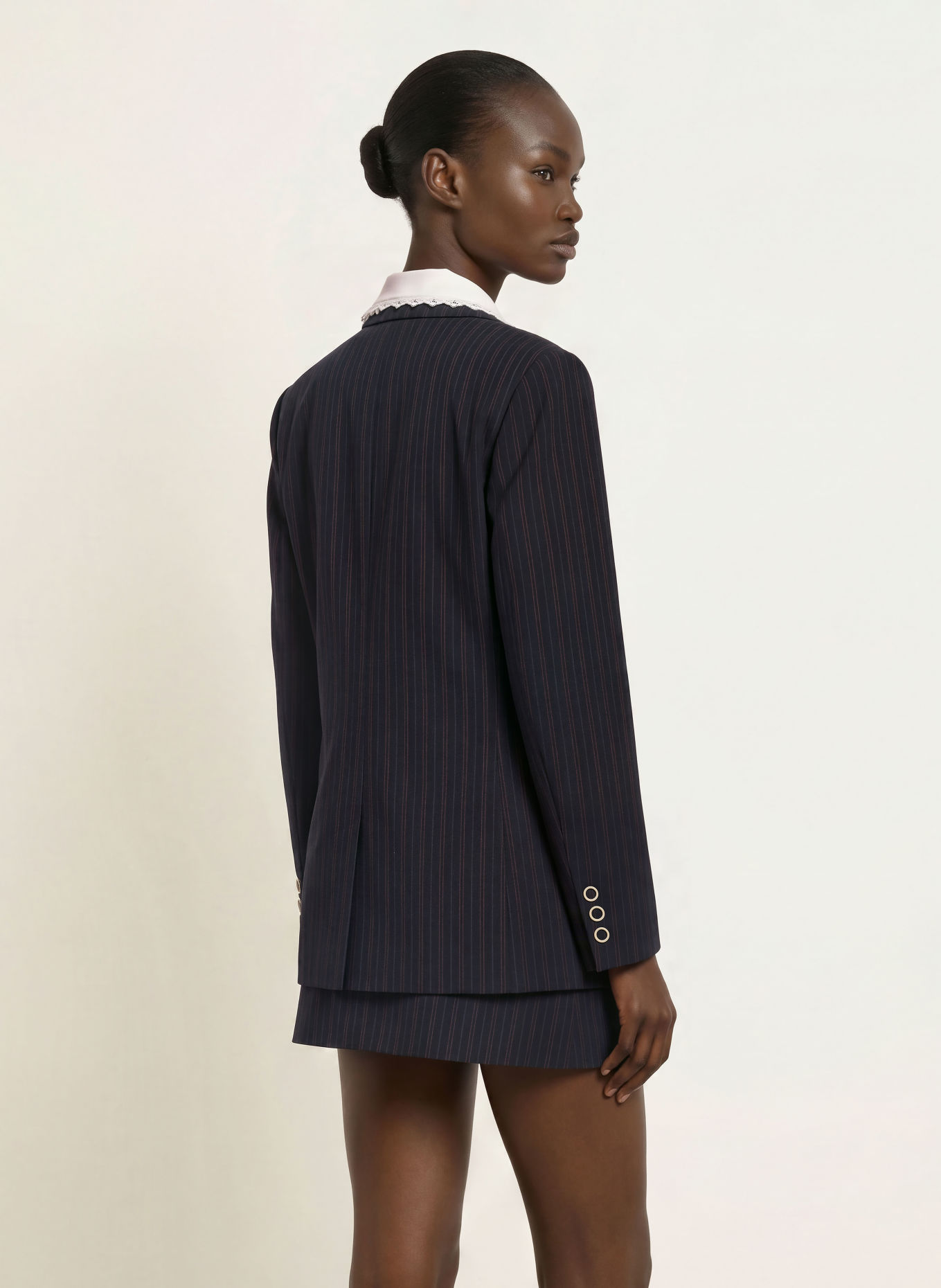 CLAUDIE PIERLOT Blazer: DUNKELBLAU / DUNKELROT / DUNKELGELB
