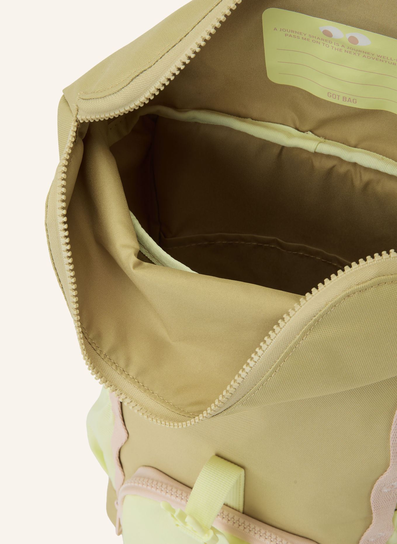 GOT BAG ADVENTURE Backpack: DARK YELLOW / LIGHT PINK / LIGHT YELLOW
