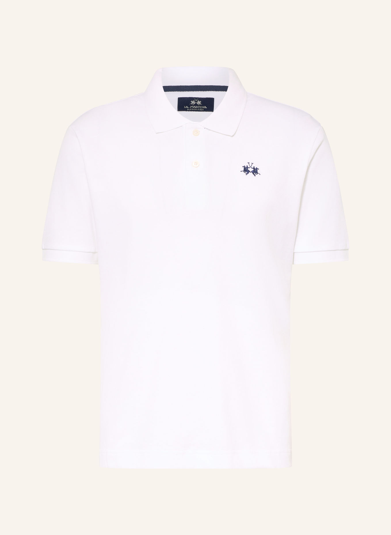 LA MARTINA Piqué polo shirt: WHITE