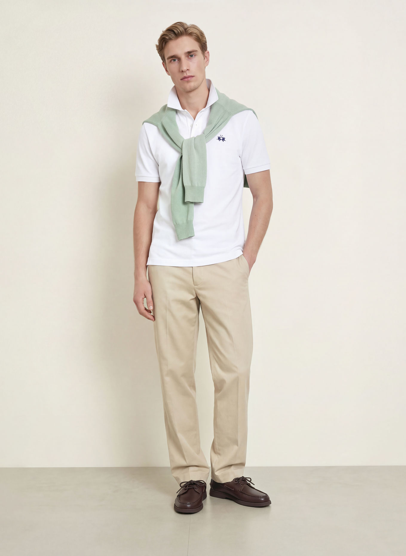 LA MARTINA Piqué polo shirt: WHITE