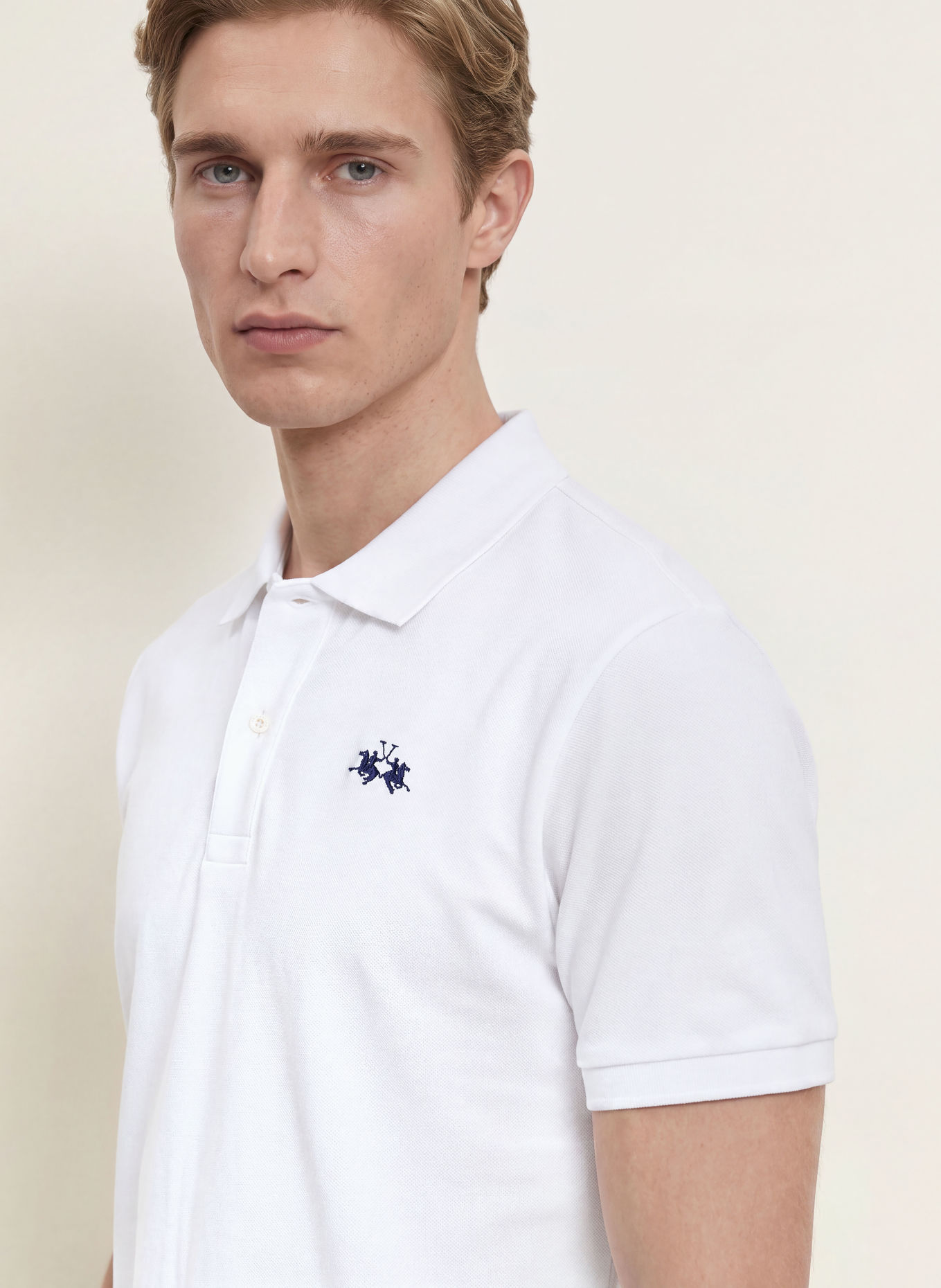 LA MARTINA Piqué polo shirt: WHITE