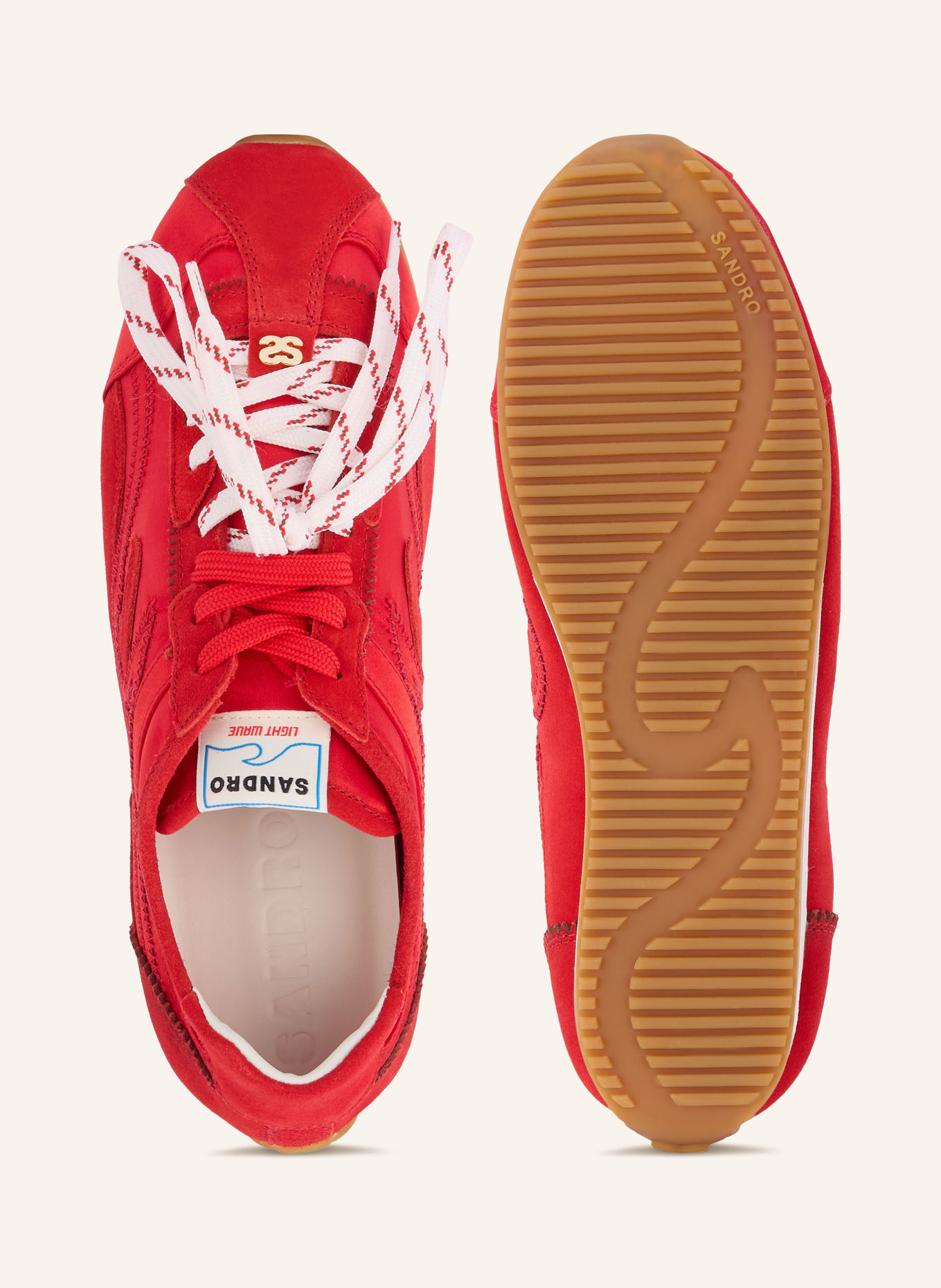 SANDRO Sneakersy: CZERWONY