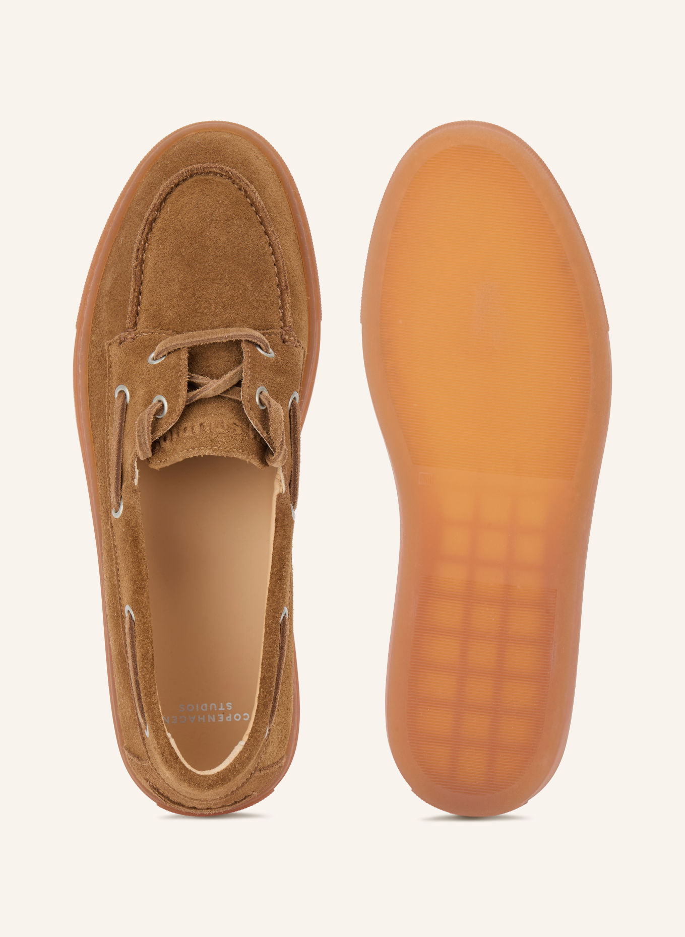 COPENHAGEN STUDIOS Boat Shoes CPH160: BROWN