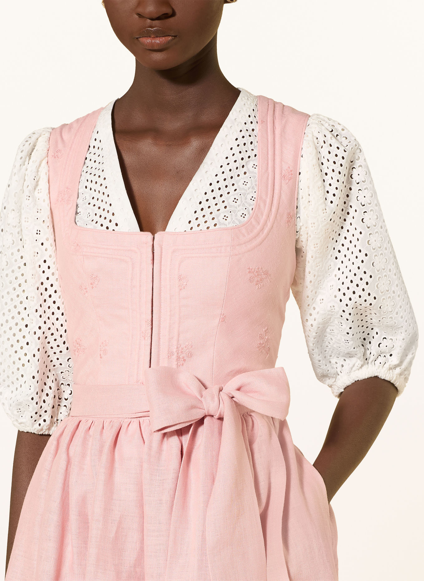 LIMBERRY Linnen dirndl FELICITAS: ROZE