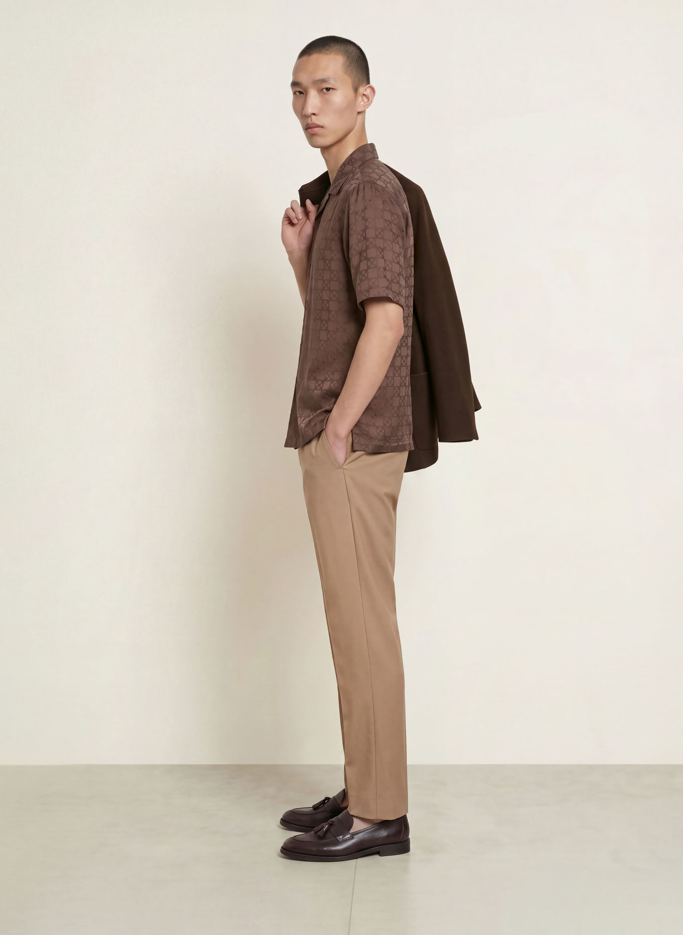 SANDRO Spodnie w stylu dresowym, o kroju slim fit: CAMELOWY