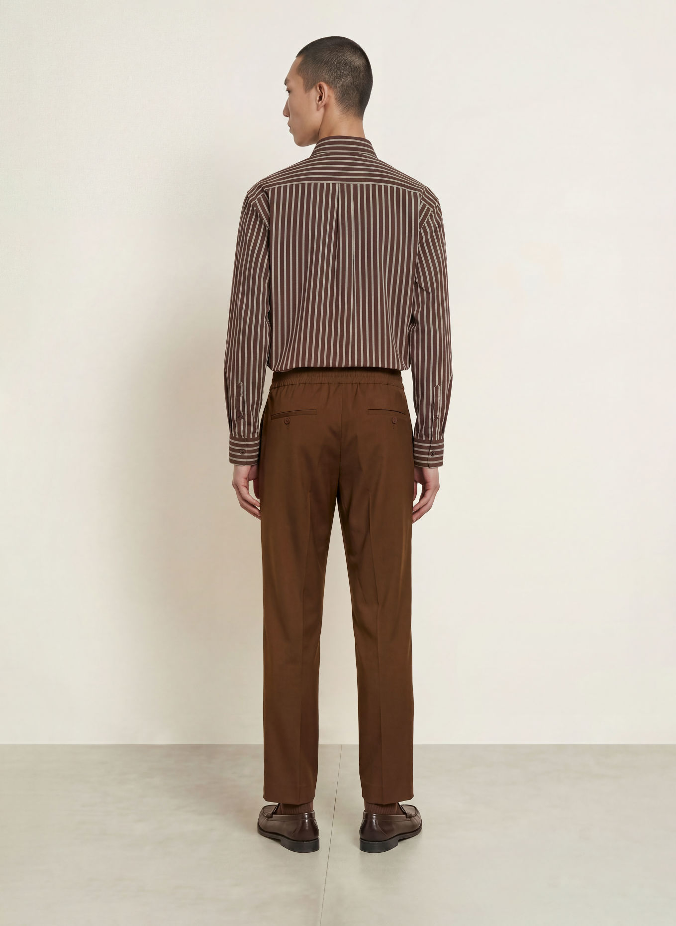 SANDRO Hose im Jogging-Stil Slim Fit: DUNKELBRAUN