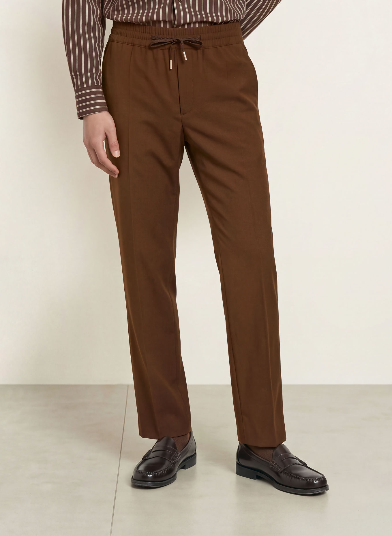SANDRO Hose im Jogging-Stil Slim Fit: DUNKELBRAUN
