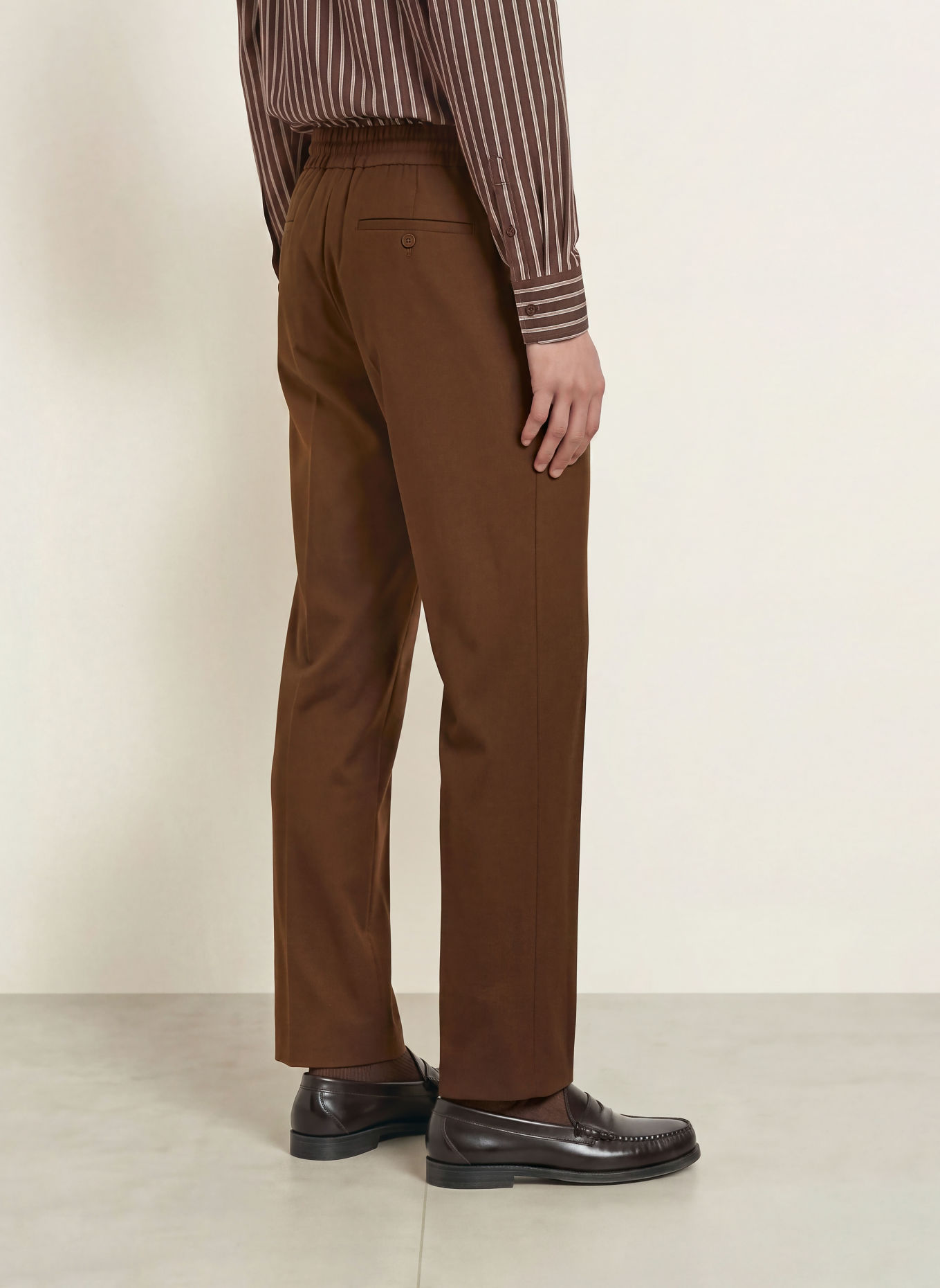 SANDRO Hose im Jogging-Stil Slim Fit: DUNKELBRAUN
