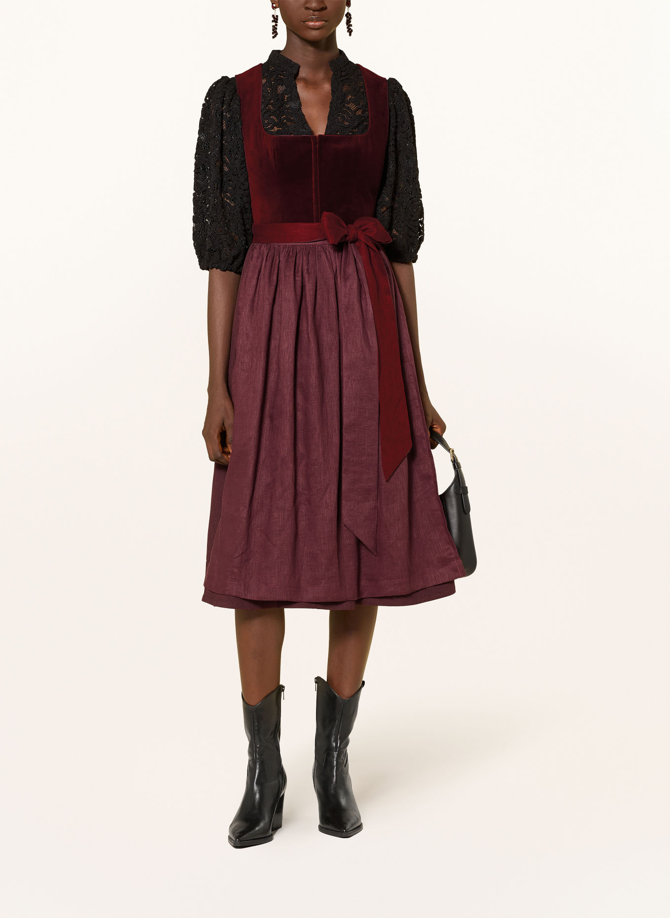 LIMBERRY Dirndl MANON: DONKERROOD